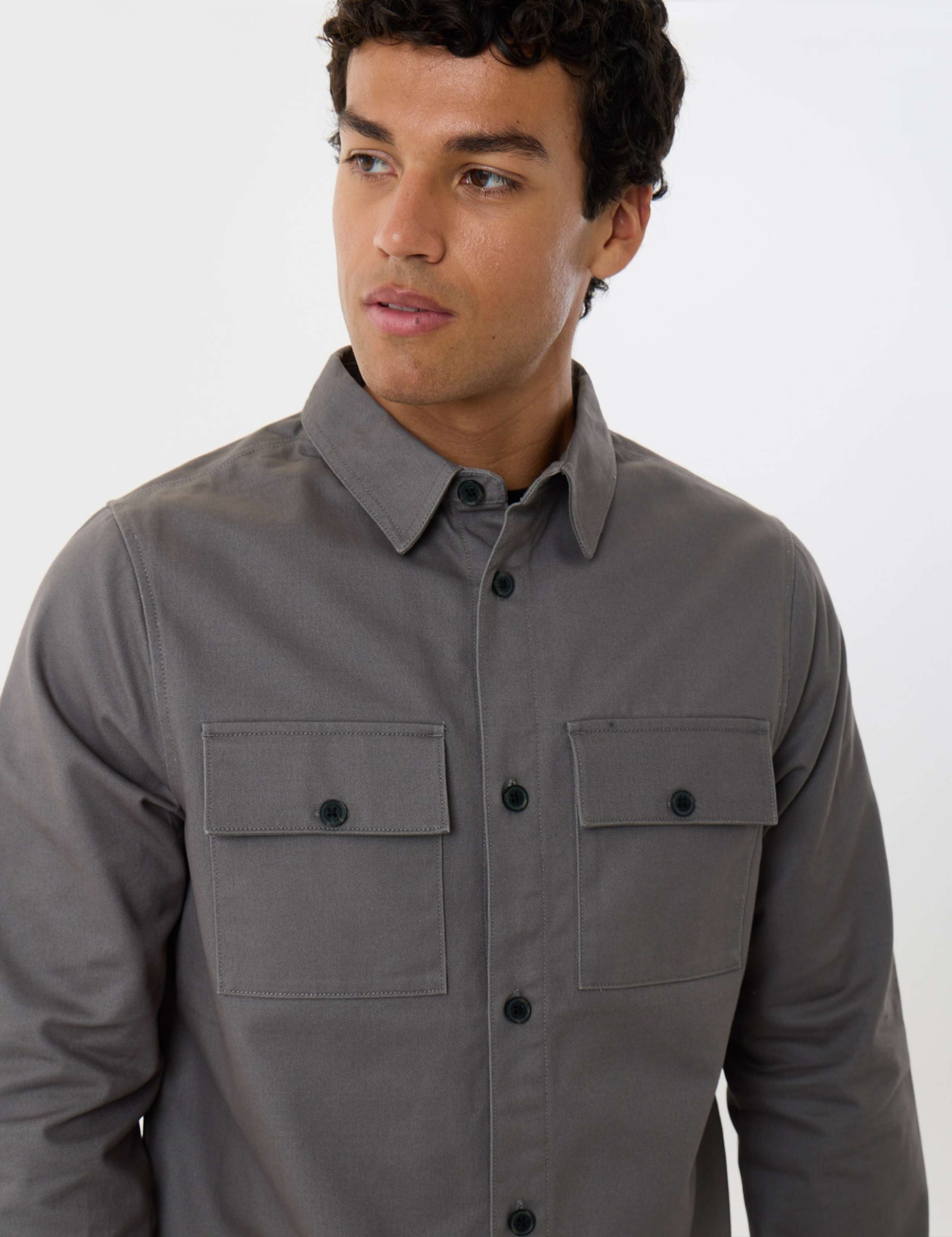 Regular Fit Pure Cotton Twill Shacket 5 of 7