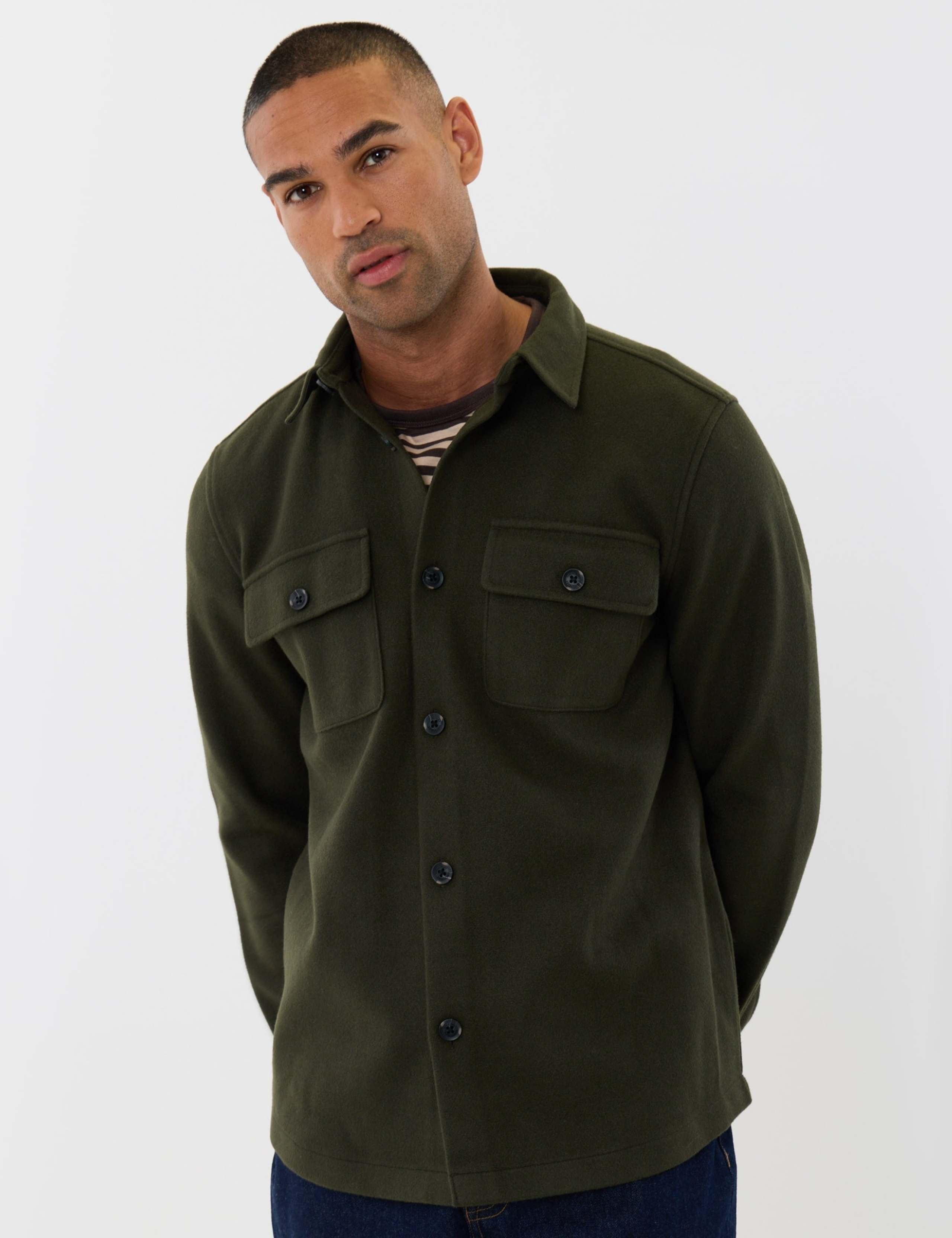 Regular Fit Knitted Shacket 1 of 7