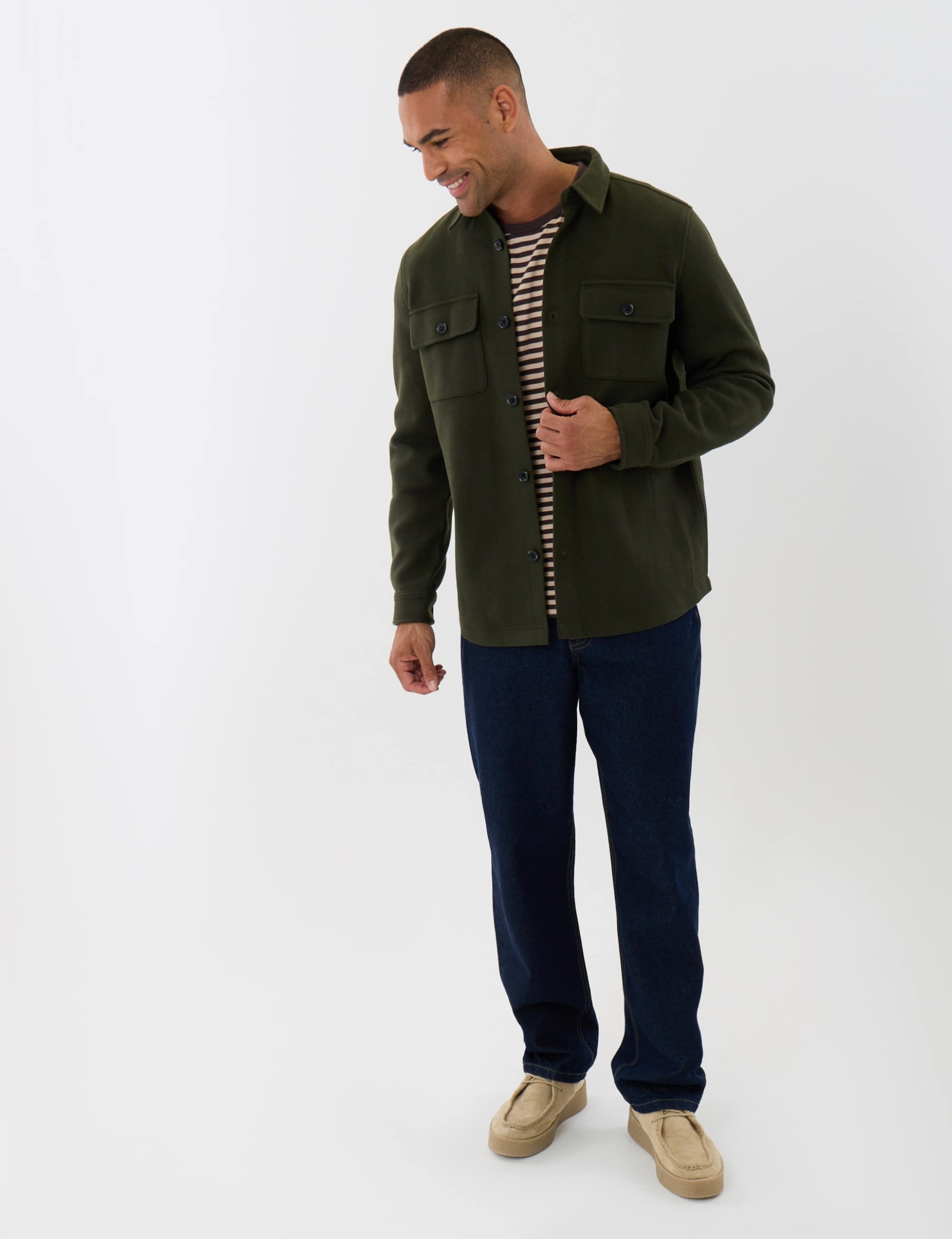 Regular Fit Knitted Shacket 3 of 7