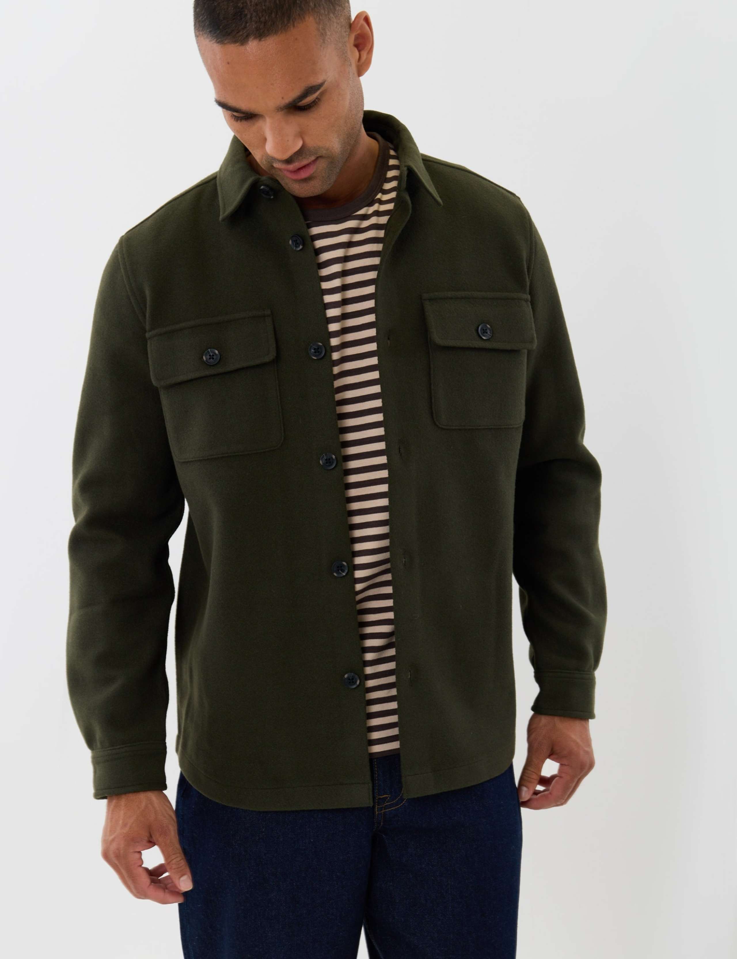 Regular Fit Knitted Shacket 4 of 7