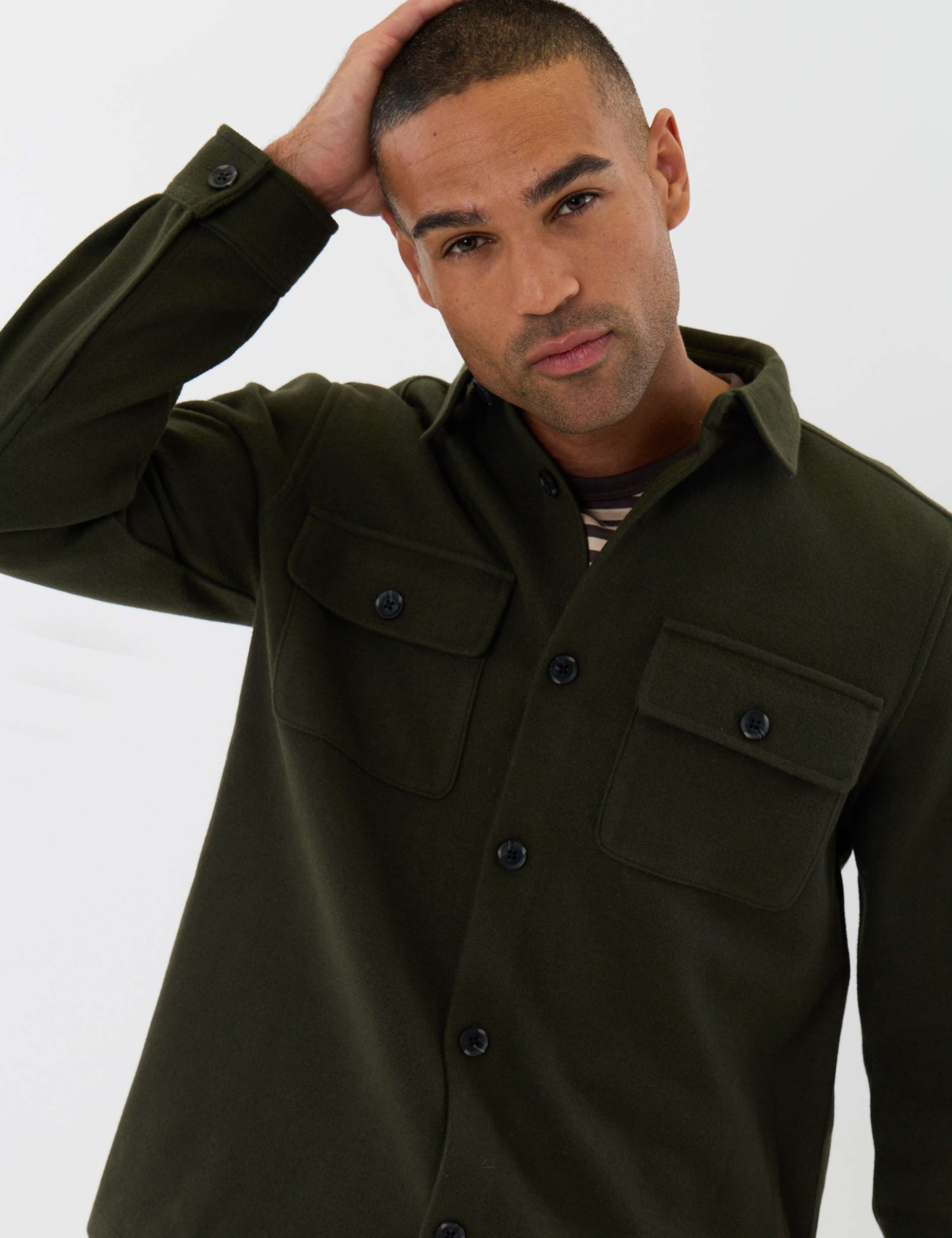 Regular Fit Knitted Shacket 5 of 7
