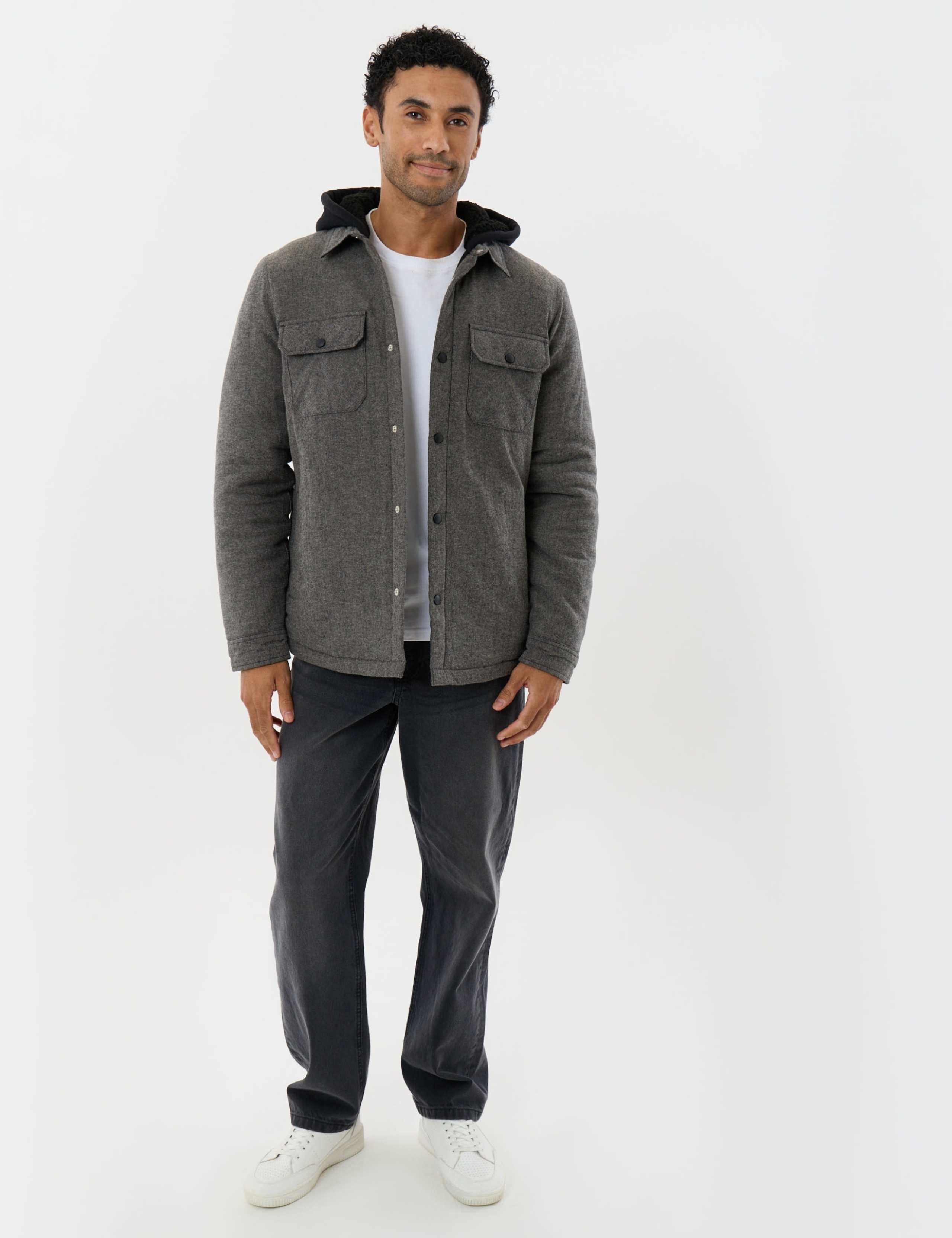 Regular Fit Pure Cotton Shacket 3 of 6