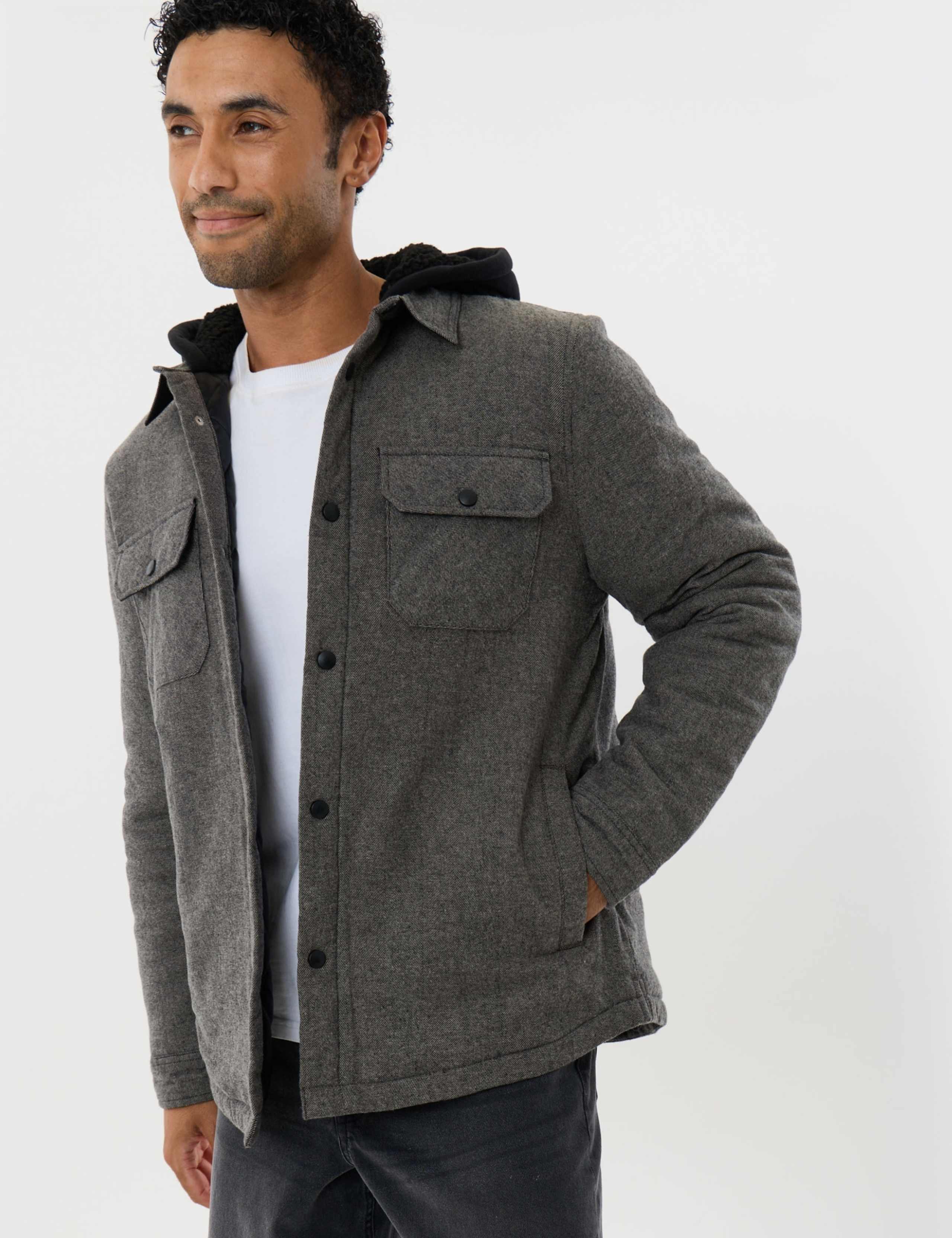 Regular Fit Pure Cotton Shacket 4 of 6
