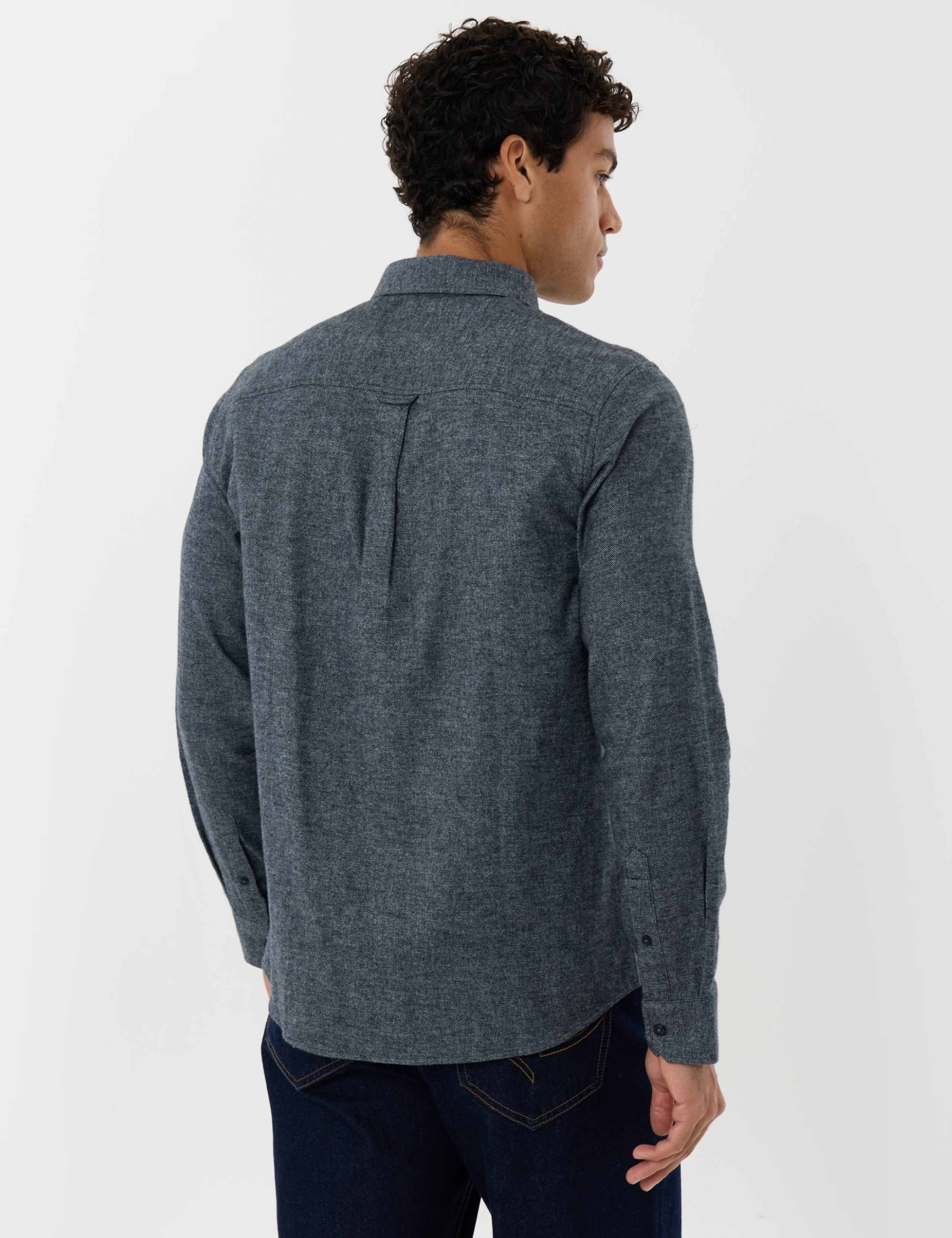 Regular Fit Pure Cotton Textured Shirt by Threadbare at M&S