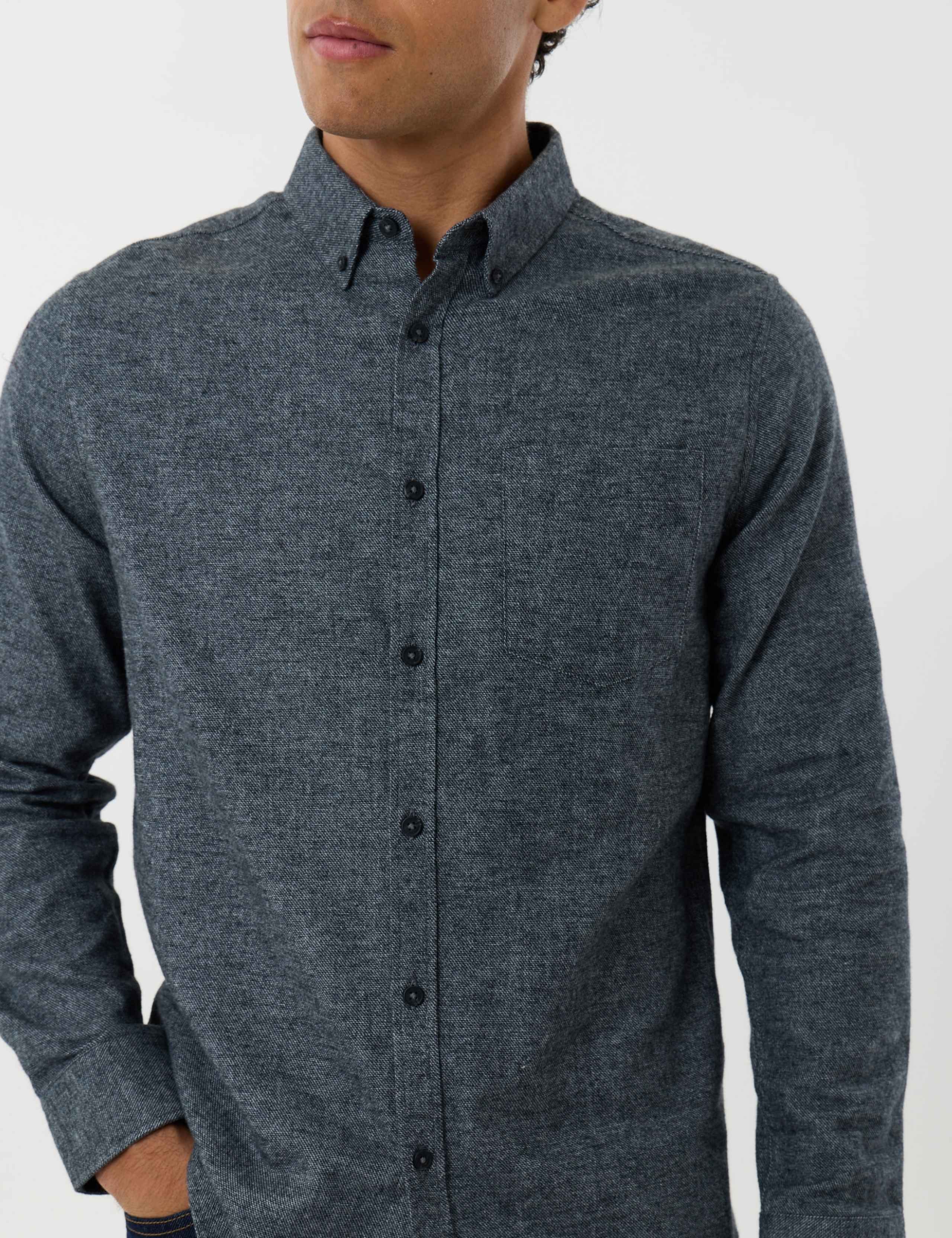 Regular Fit Pure Cotton Textured Shirt 5 of 5