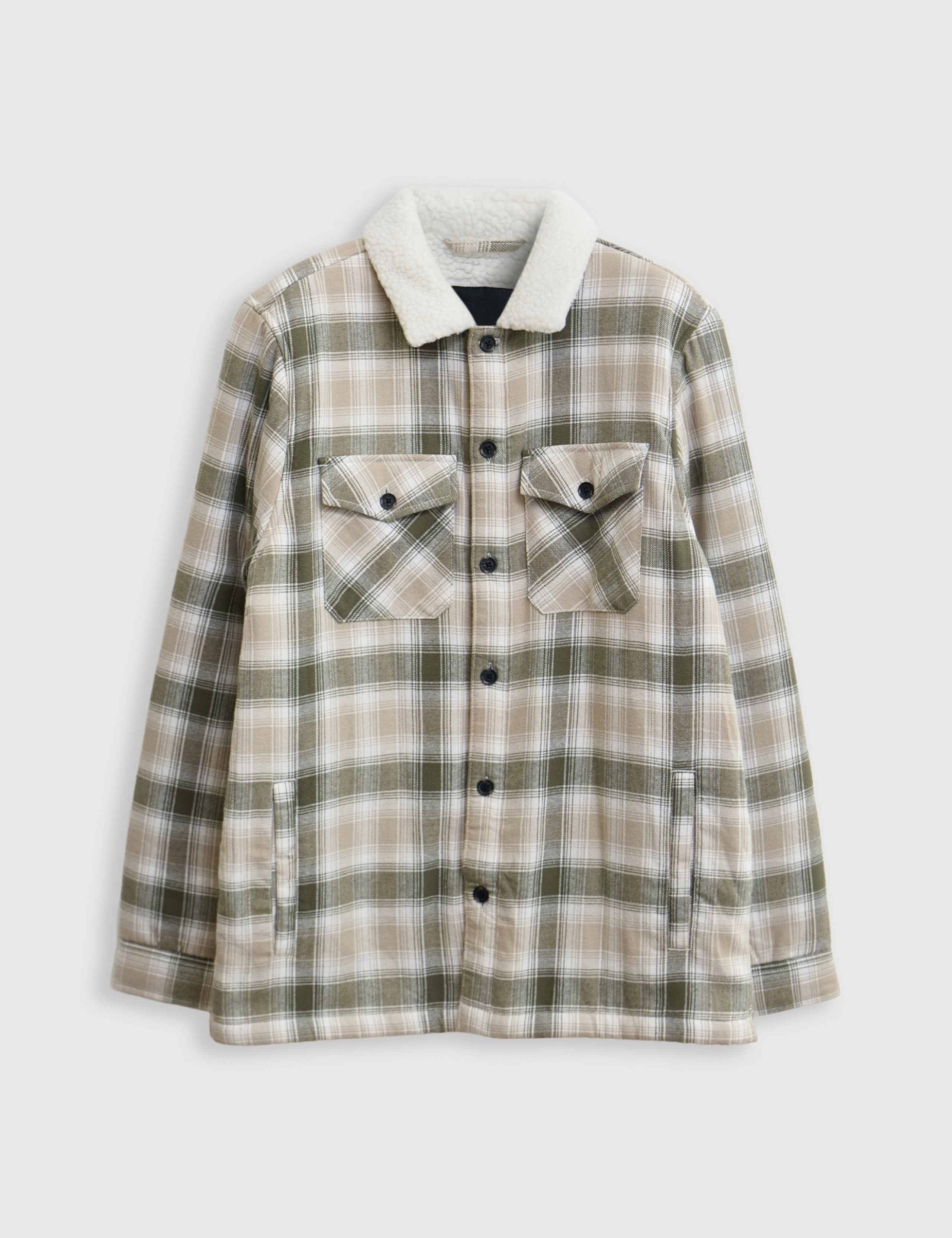 Regular Fit Pure Cotton Shacket 2 of 6
