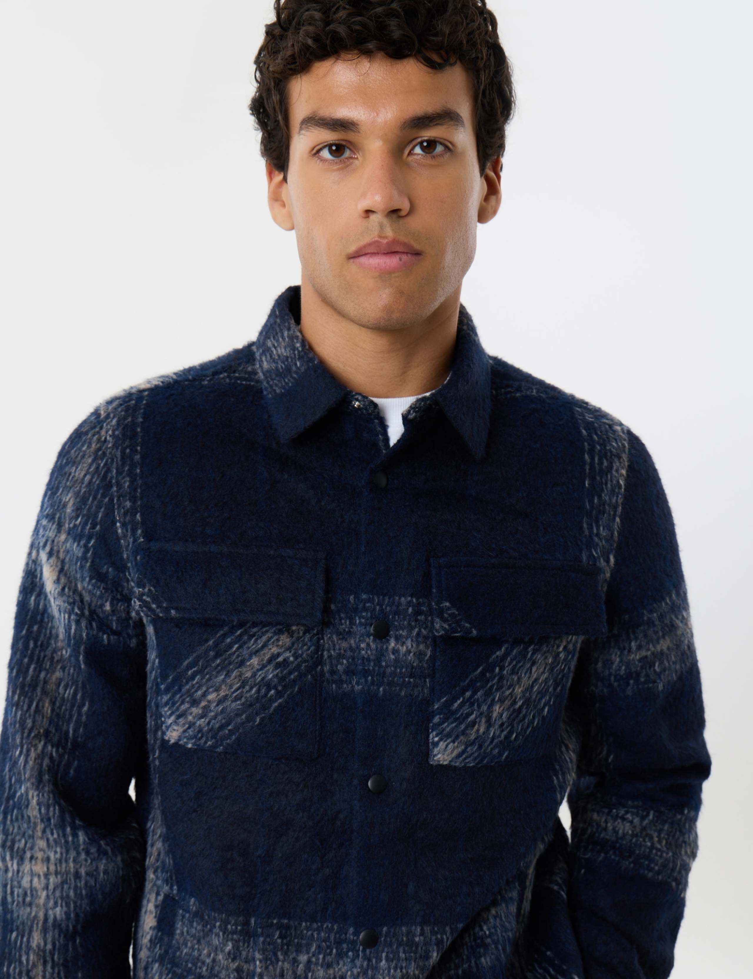 Regular Fit Textured Shacket 4 of 6