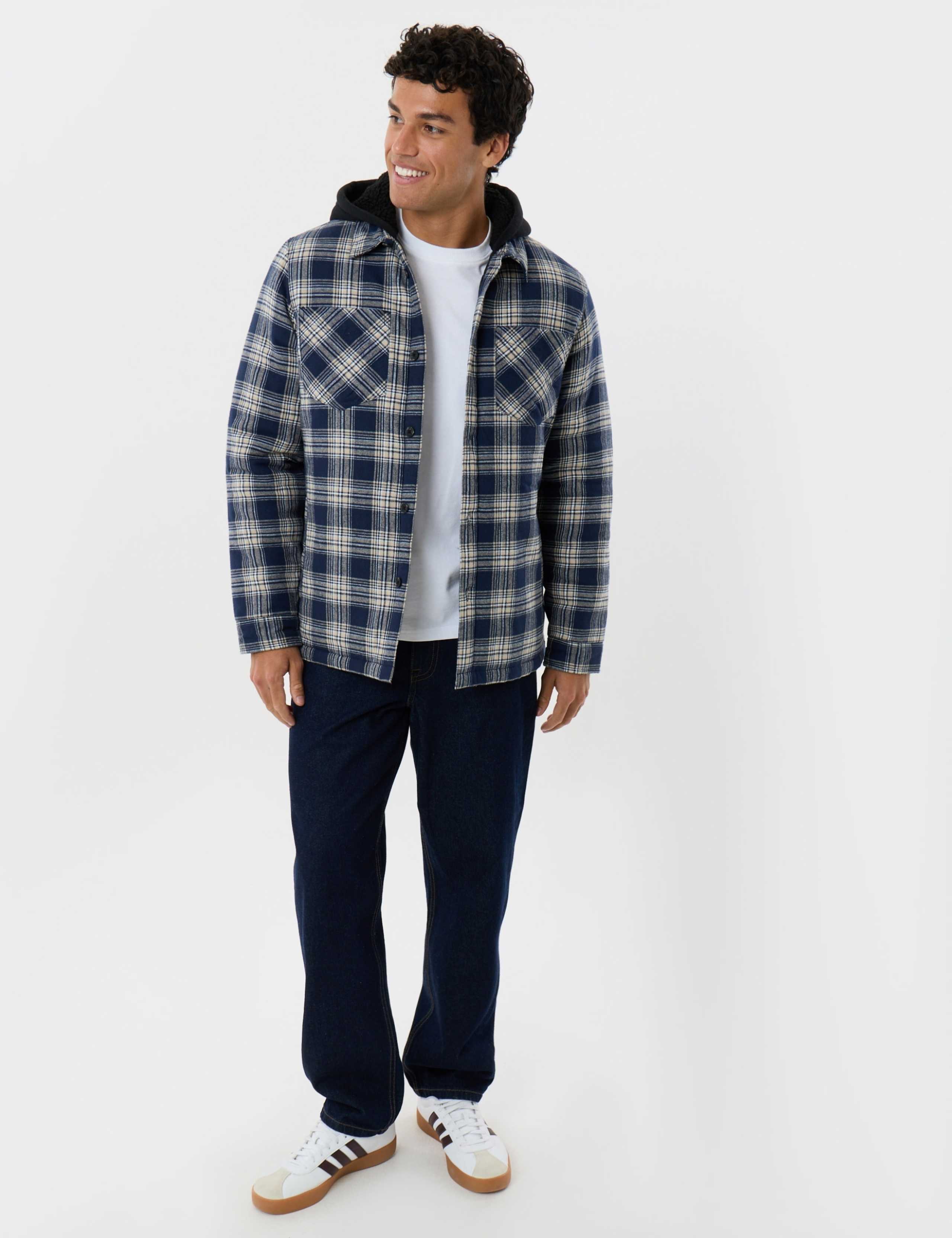 Regular Fit Brushed Cotton Shacket 3 of 6