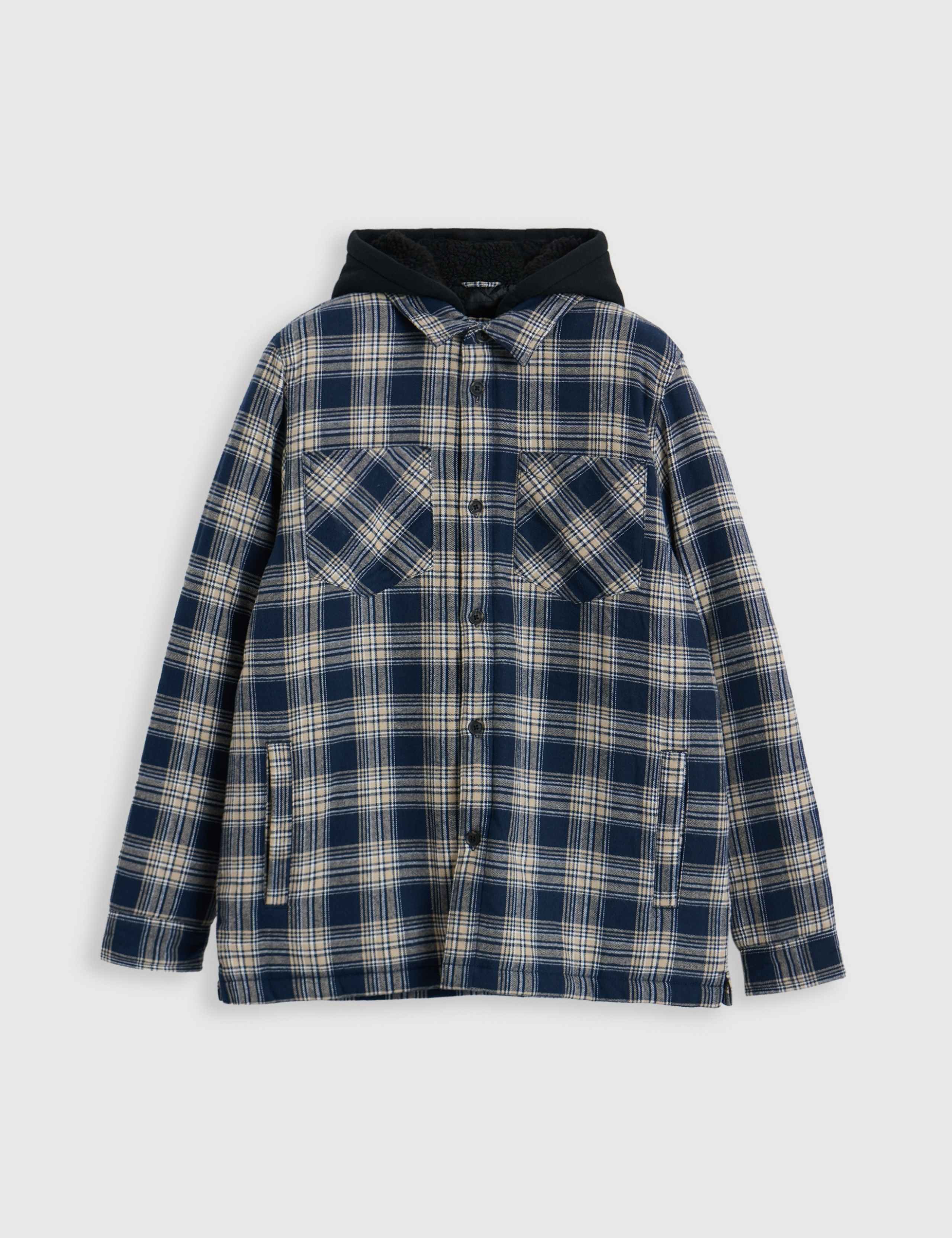 Regular Fit Brushed Cotton Shacket 2 of 6