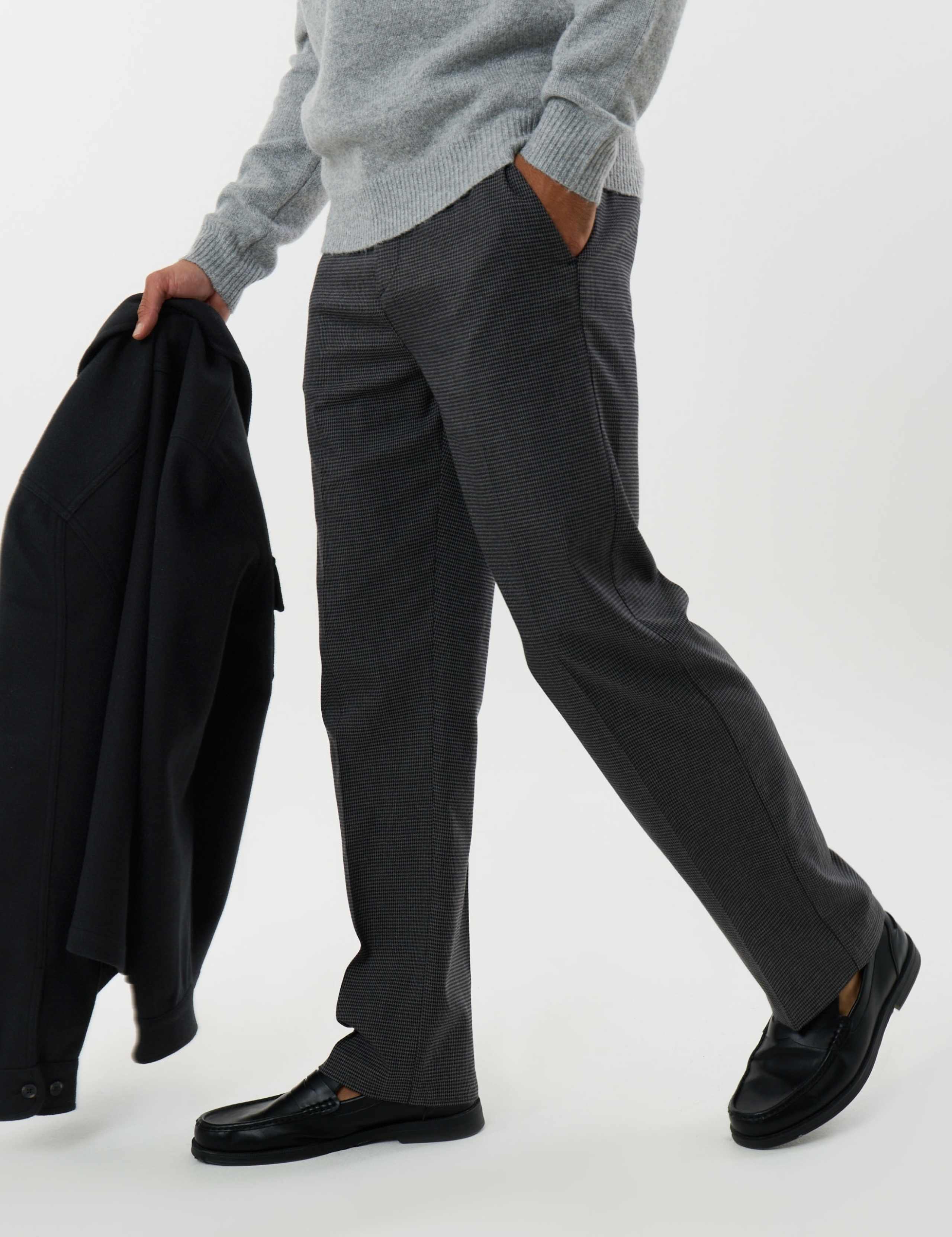 Tailored Fit Straight Leg Trousers 1 of 5