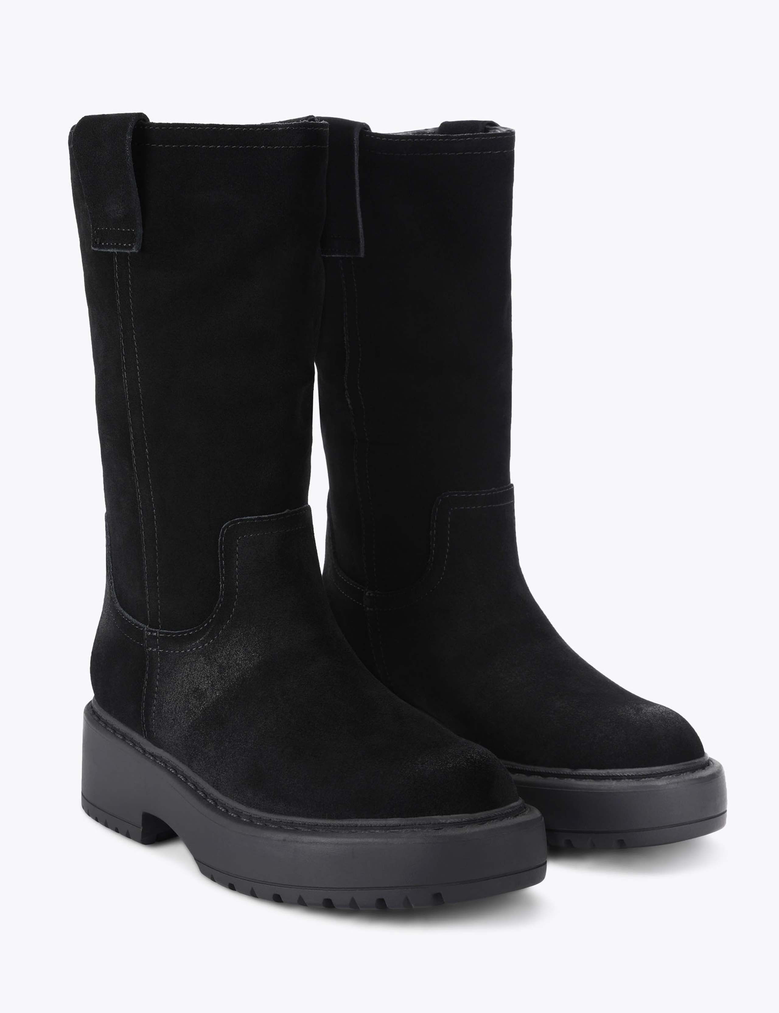 Ruckus Suede Flat Knee High Boots 2 of 4