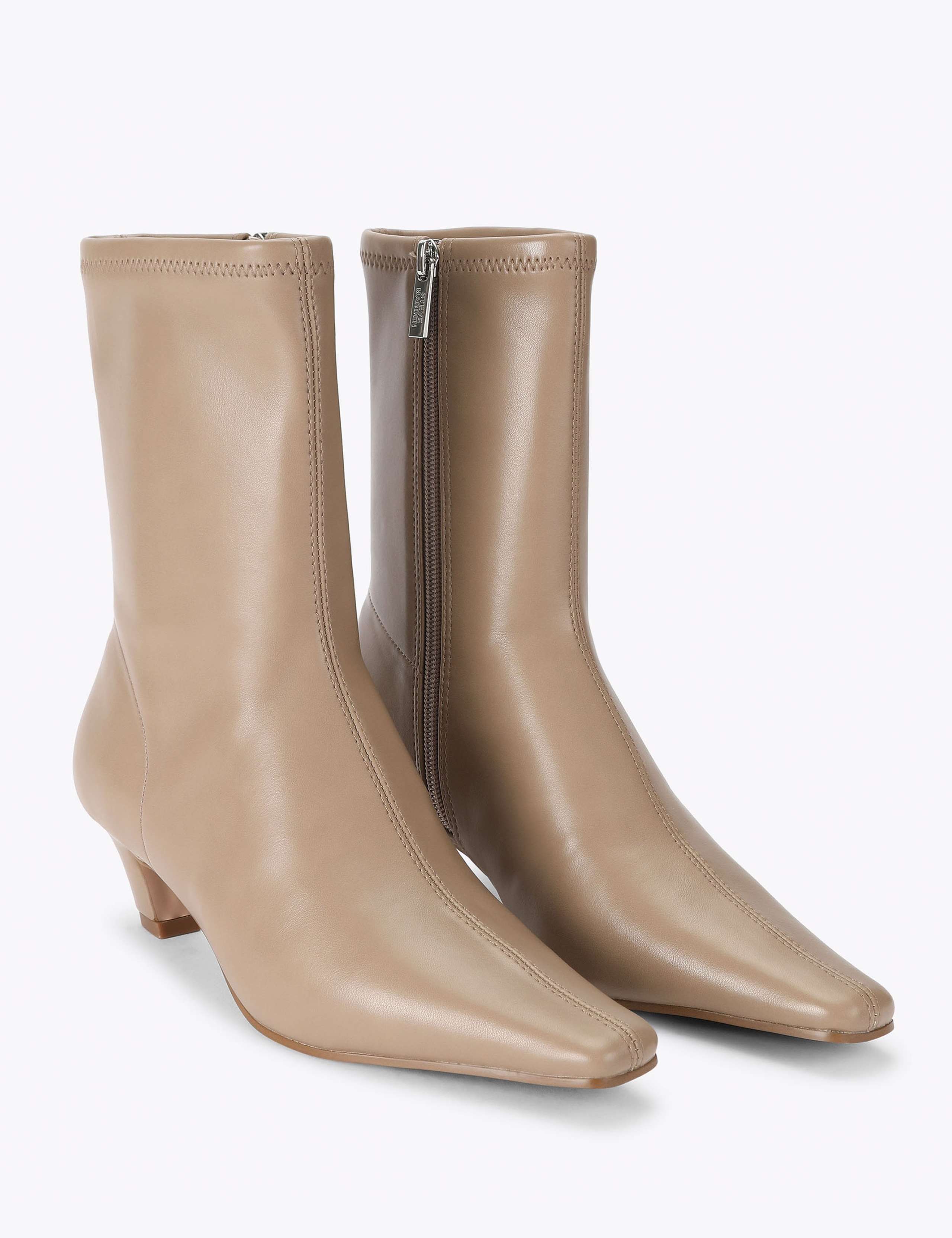 Kimmens Block Heel Pointed Ankle Boots 2 of 4