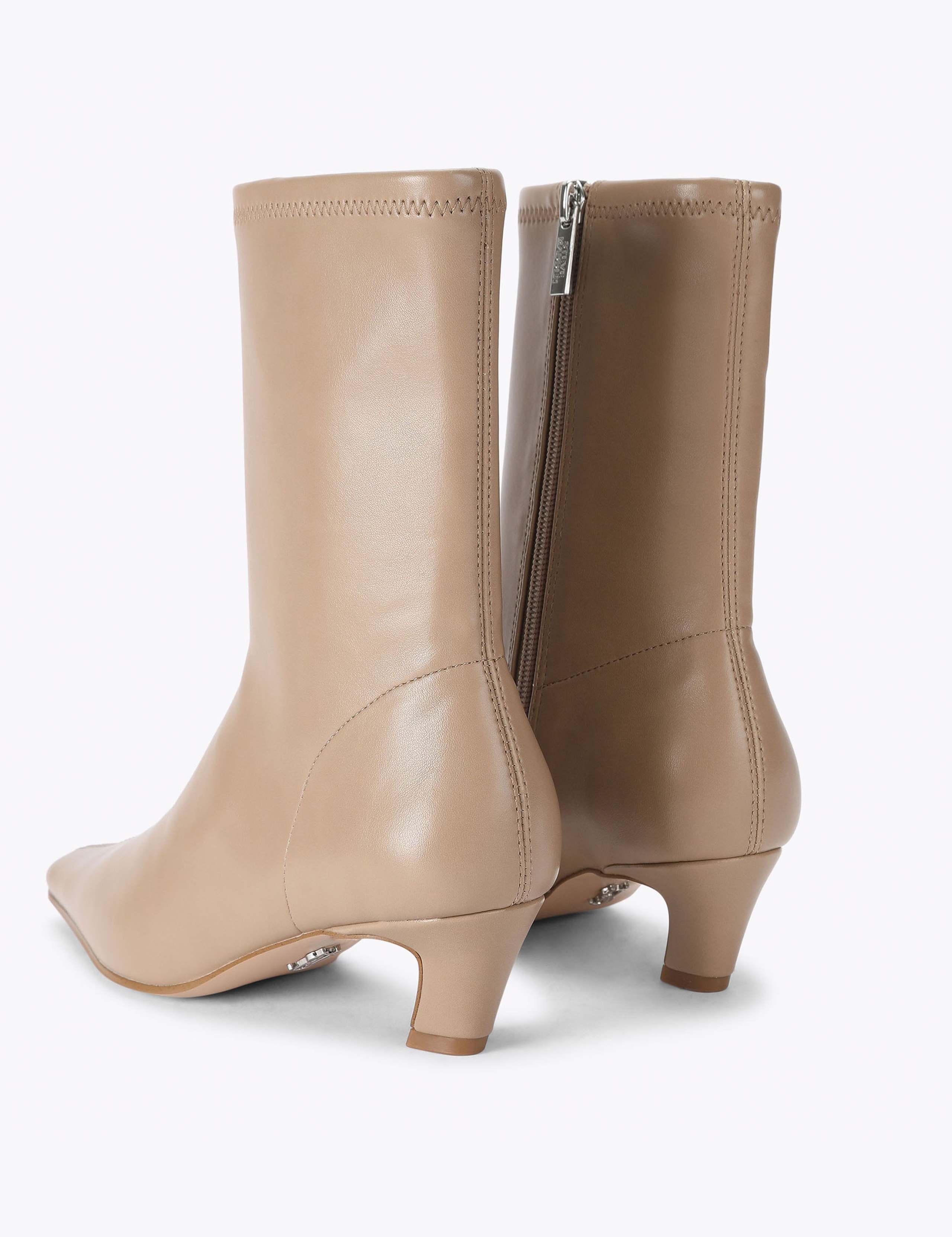Kimmens Block Heel Pointed Ankle Boots 3 of 4