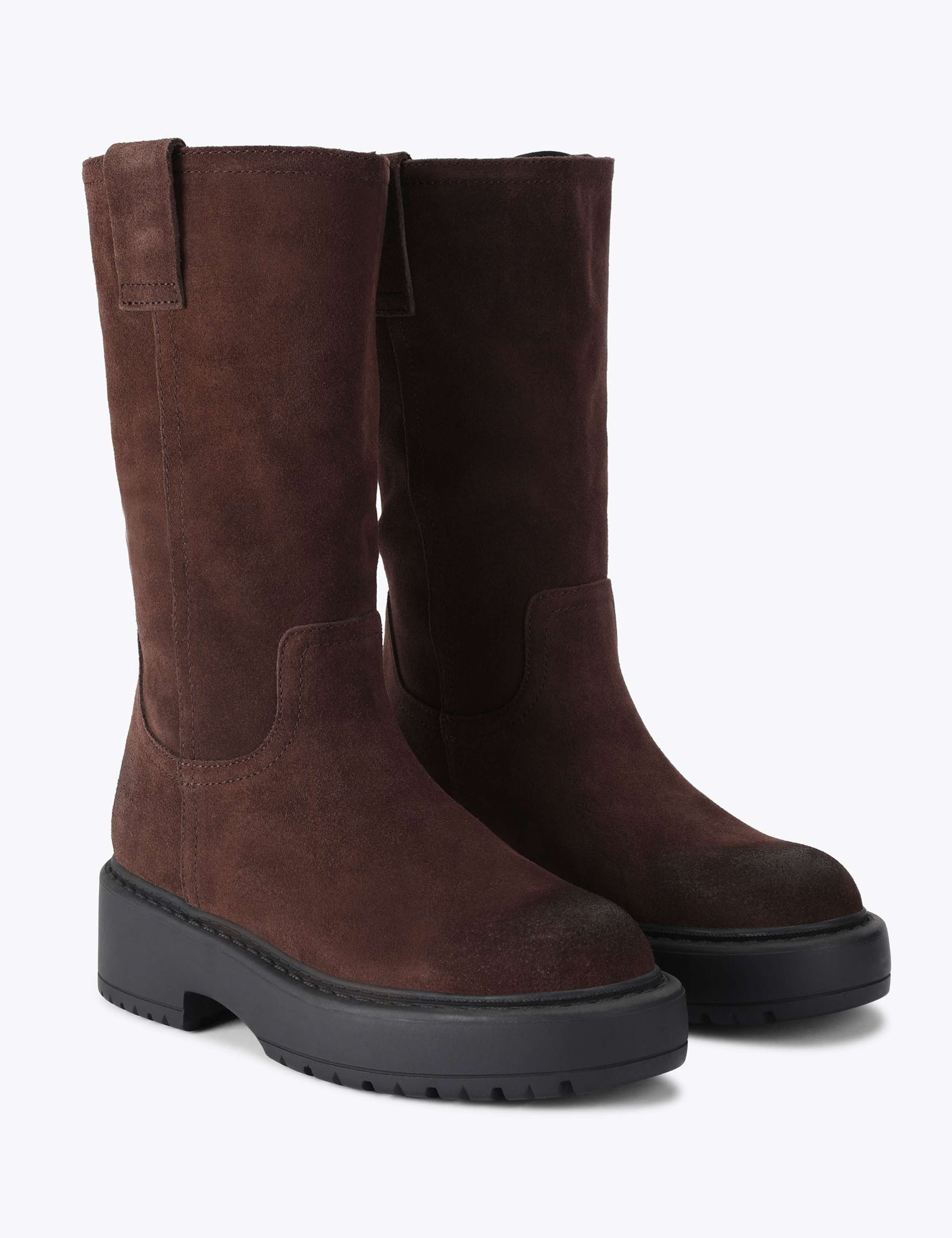 Ruckus Suede Flat Knee High Boots 2 of 4