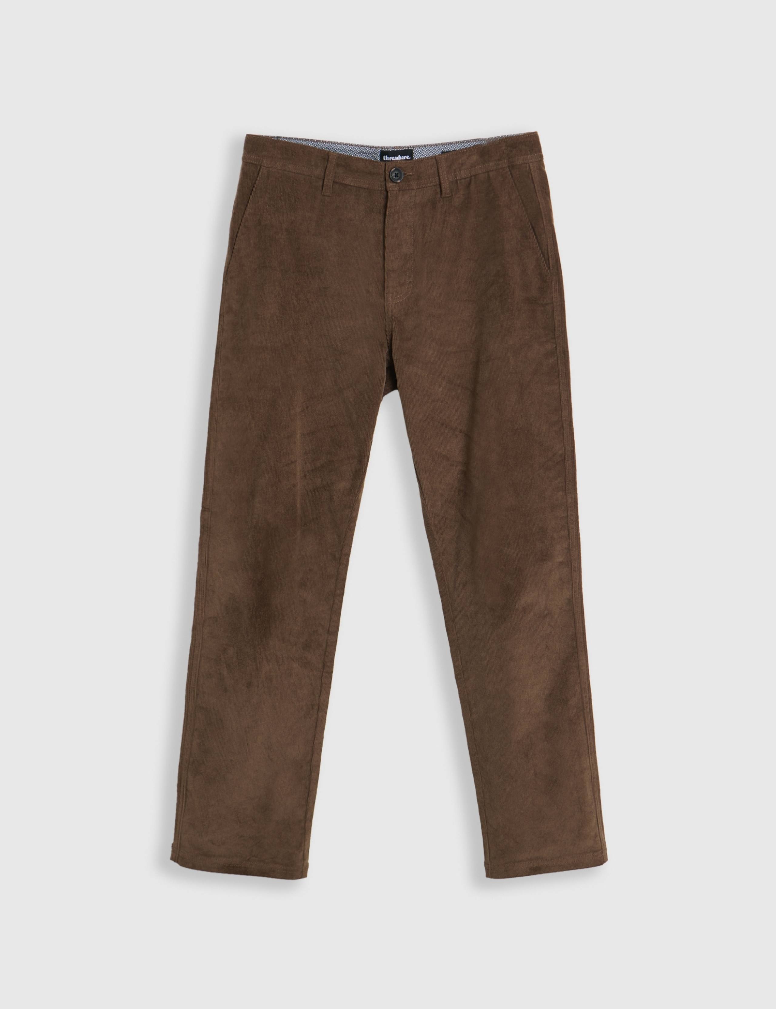 Straight Fit Cotton Rich Corduroy Trousers 2 of 5