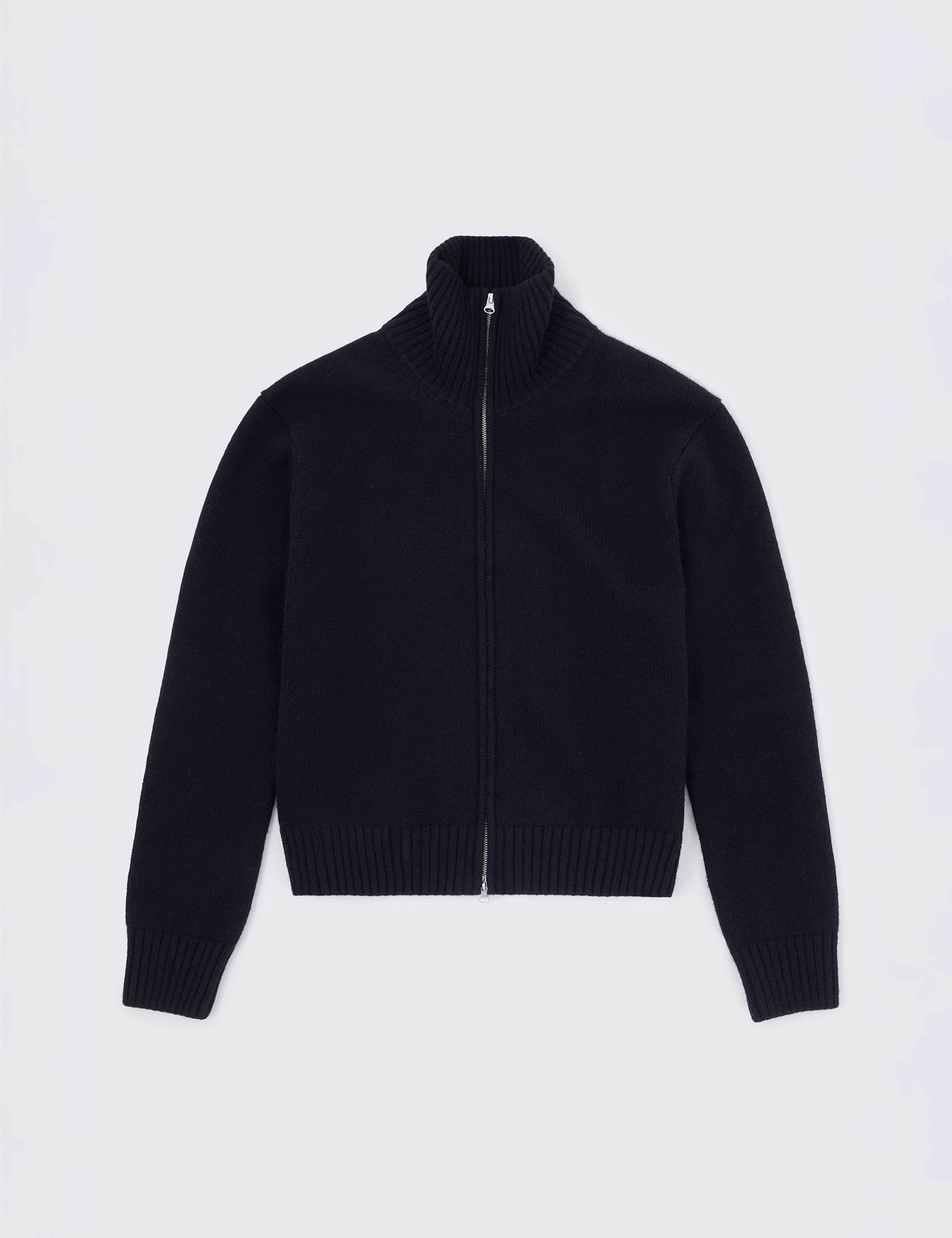 Pure Wool Textured Boxy Zip Up Cardigan 4 of 4