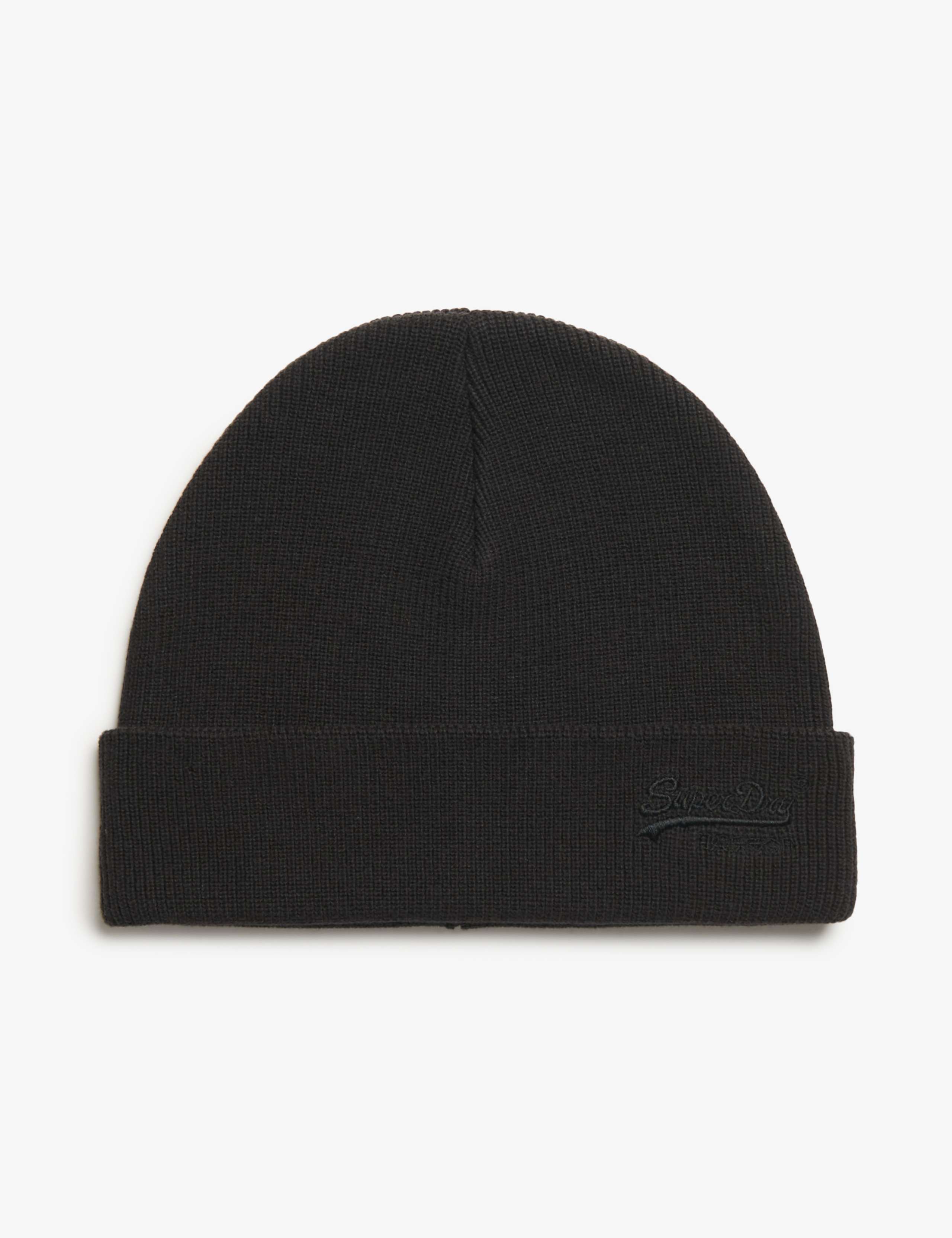 Cotton Rich Knitted Beanie Hat 1 of 3