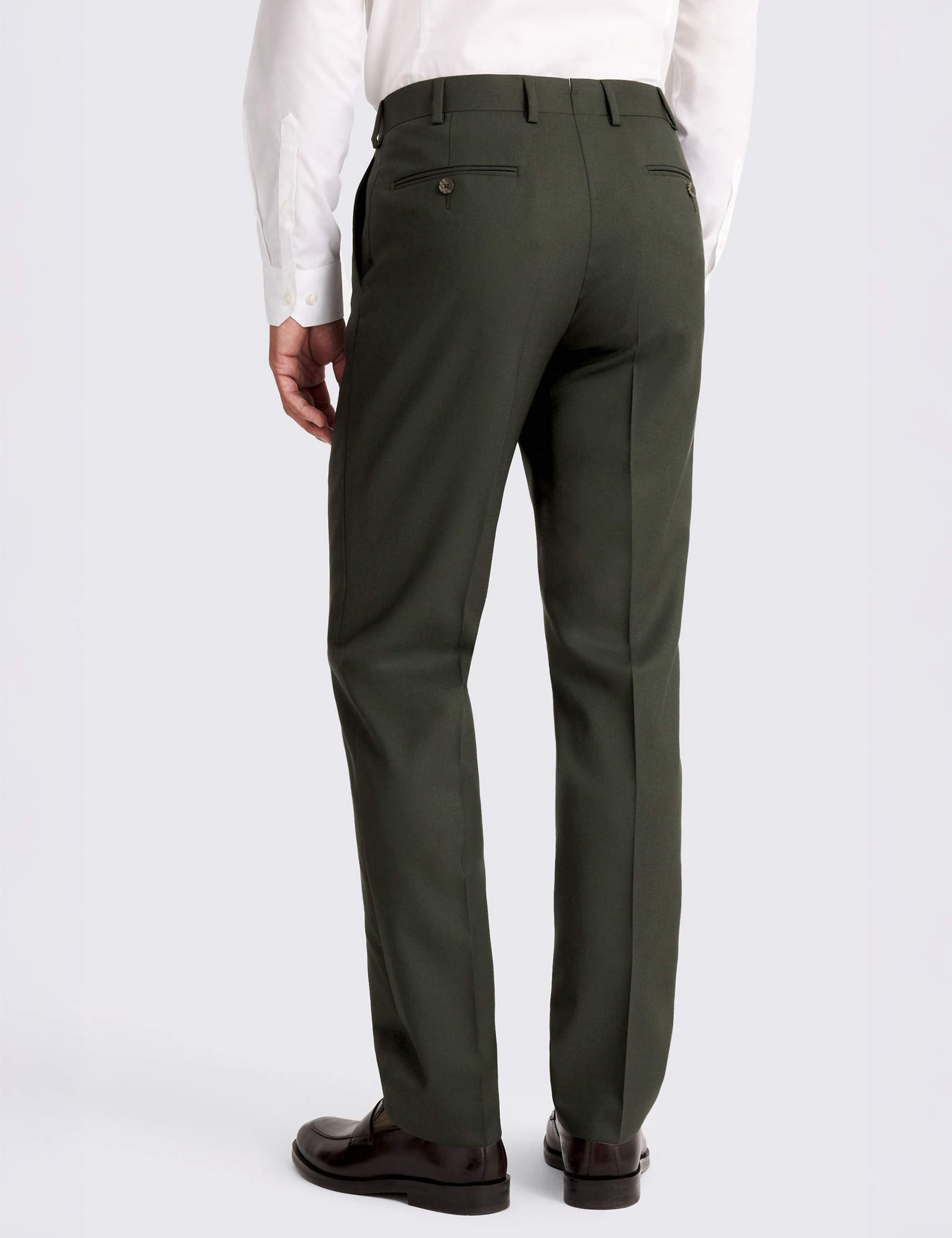 Tailored Fit Italian Pure Wool Suit Trousers 3 of 3