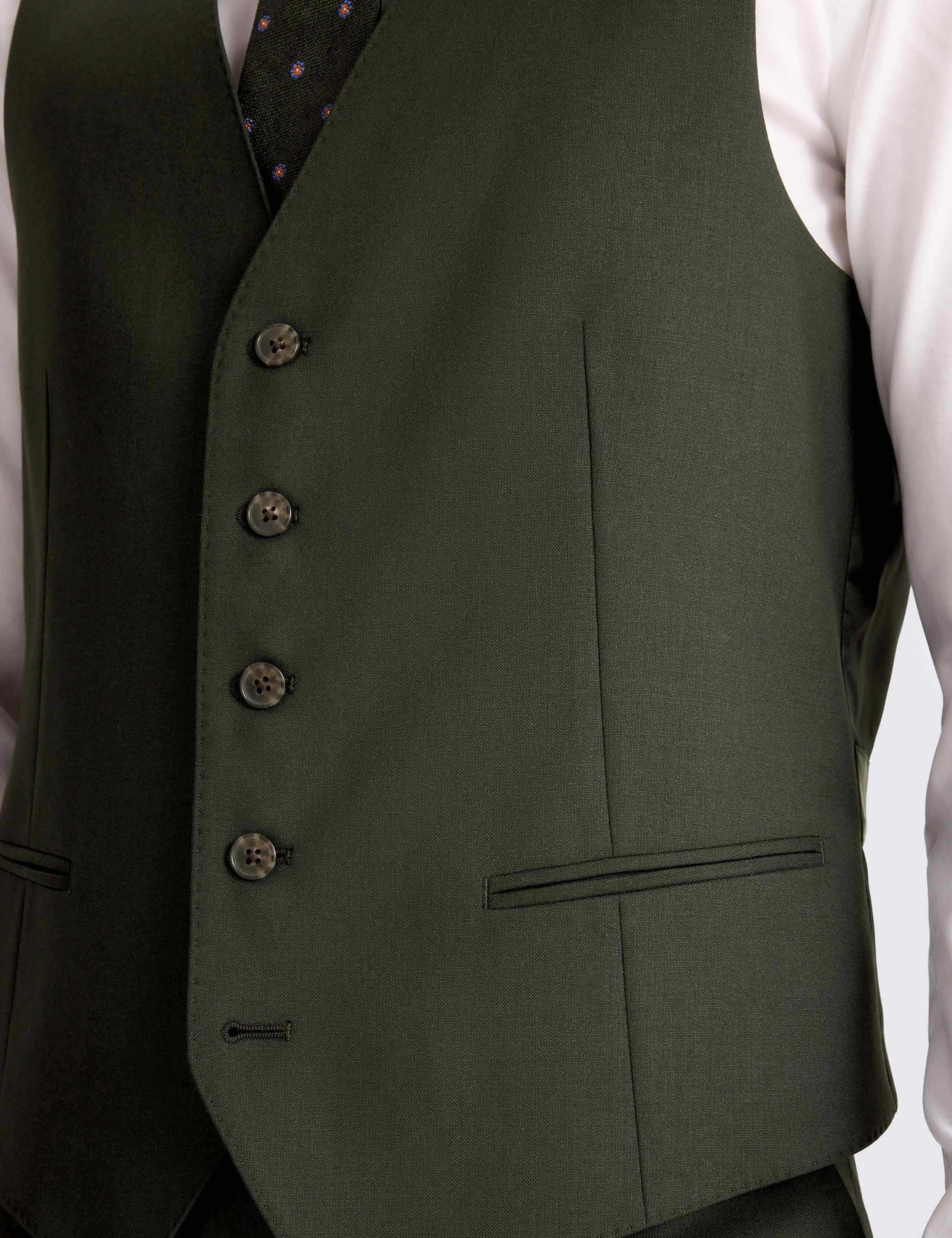 Tailored Fit Italian Pure Wool Waistcoat 2 of 3