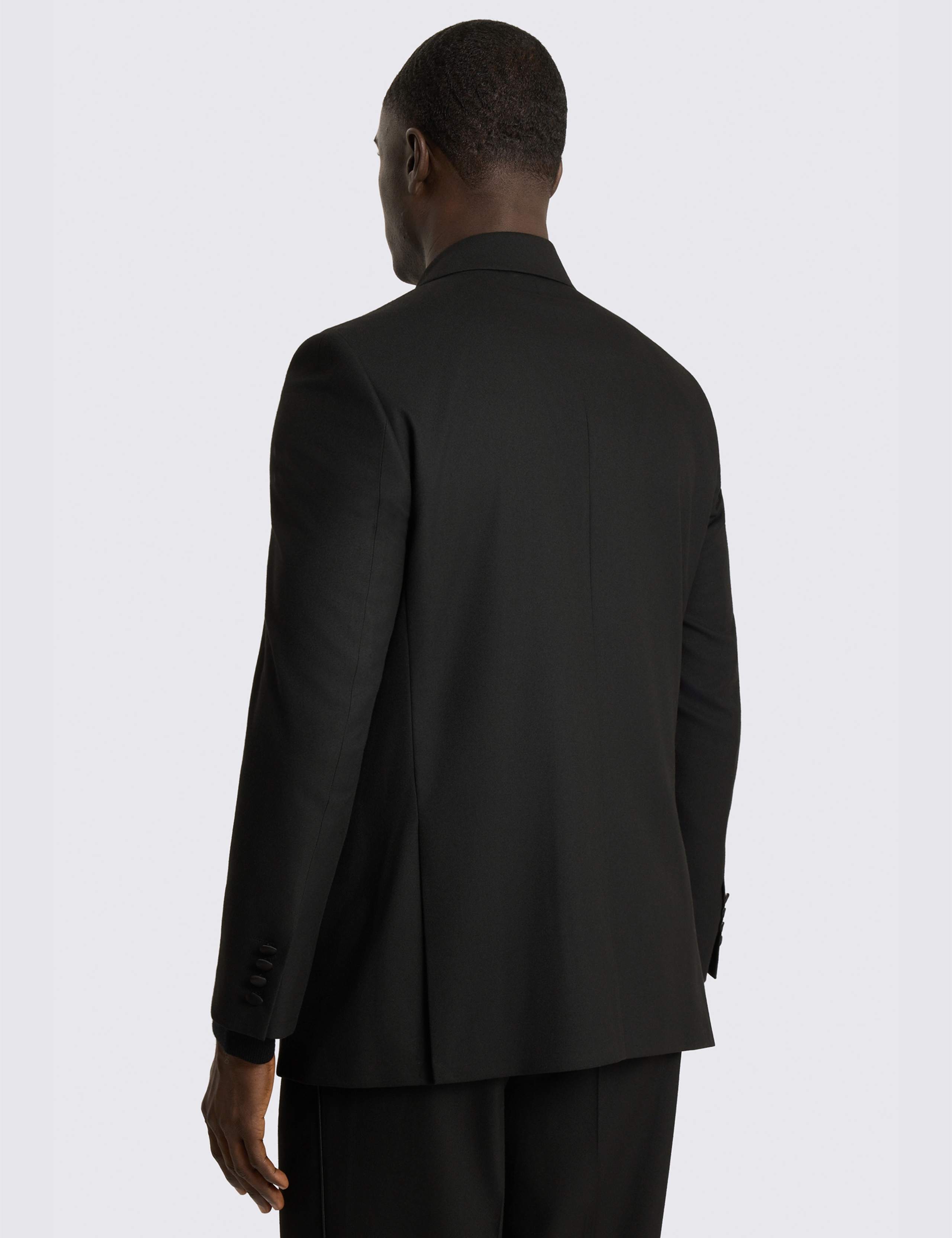Relaxed Fit Double Breasted Tuxedo Jacket 3 of 5