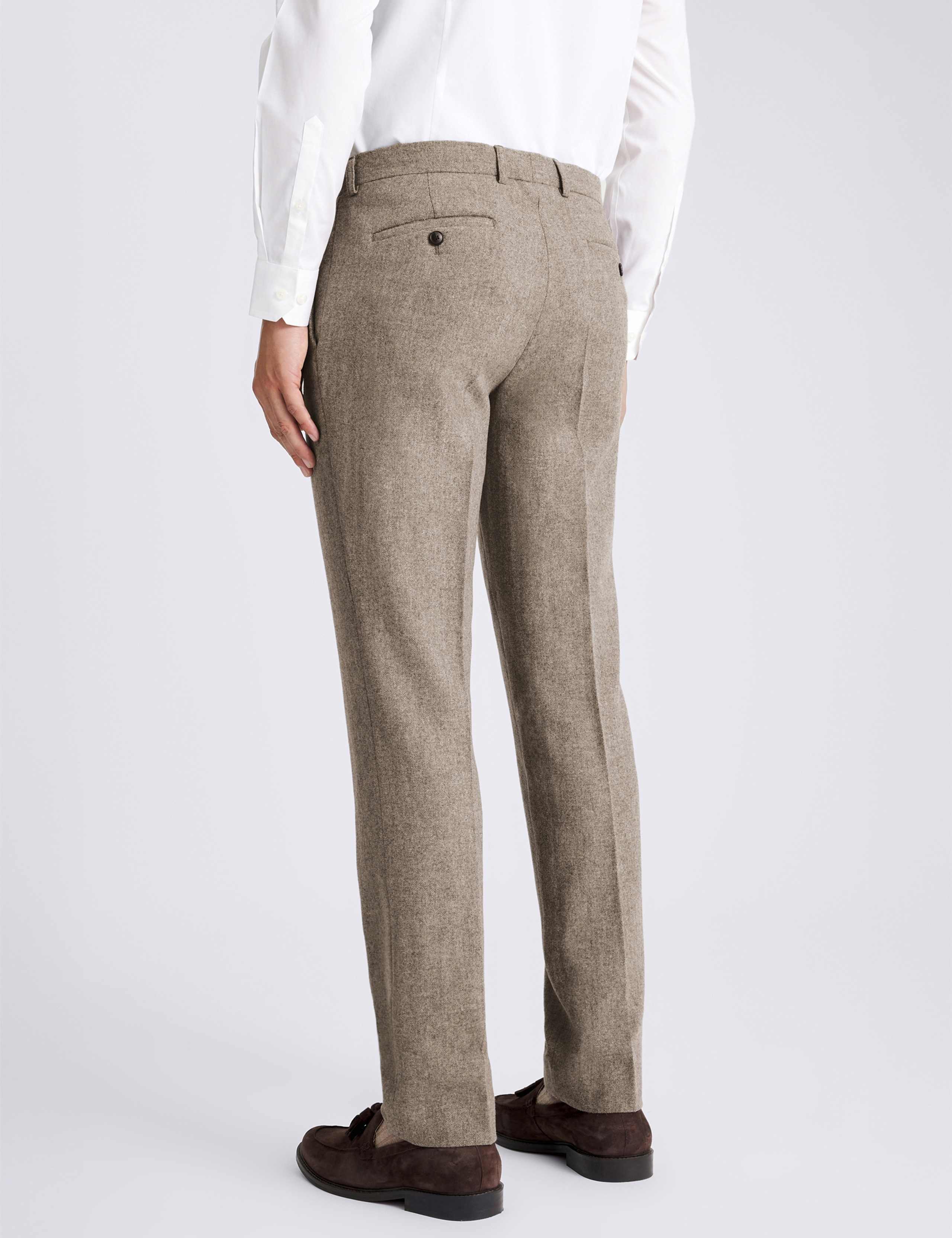 Slim Fit Wool Rich Donegal Suit Trousers 3 of 3