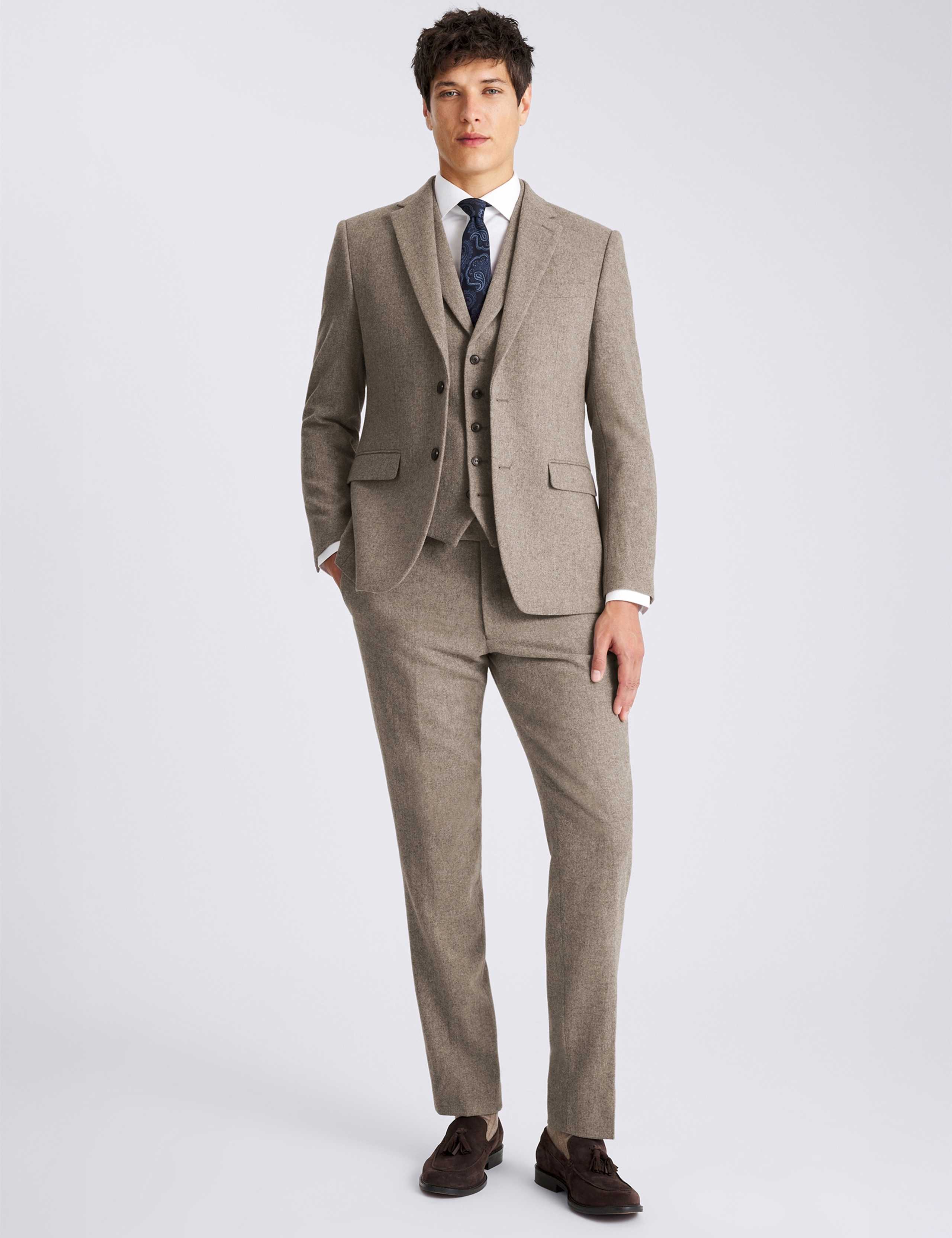 Slim Fit Wool Rich Donegal Tweed Suit Jacket 2 of 7