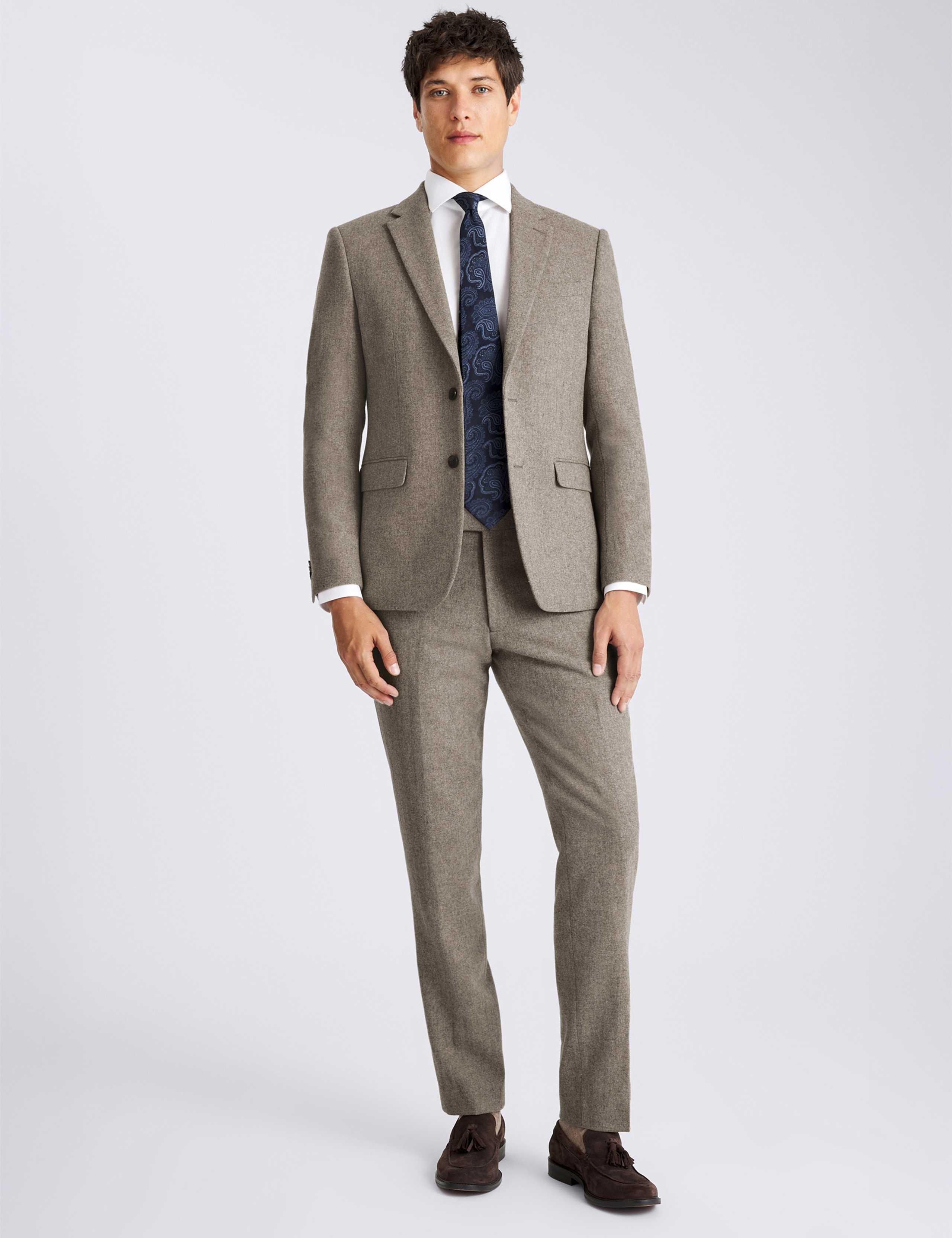 Slim Fit Wool Rich Donegal Tweed Suit Jacket 3 of 7