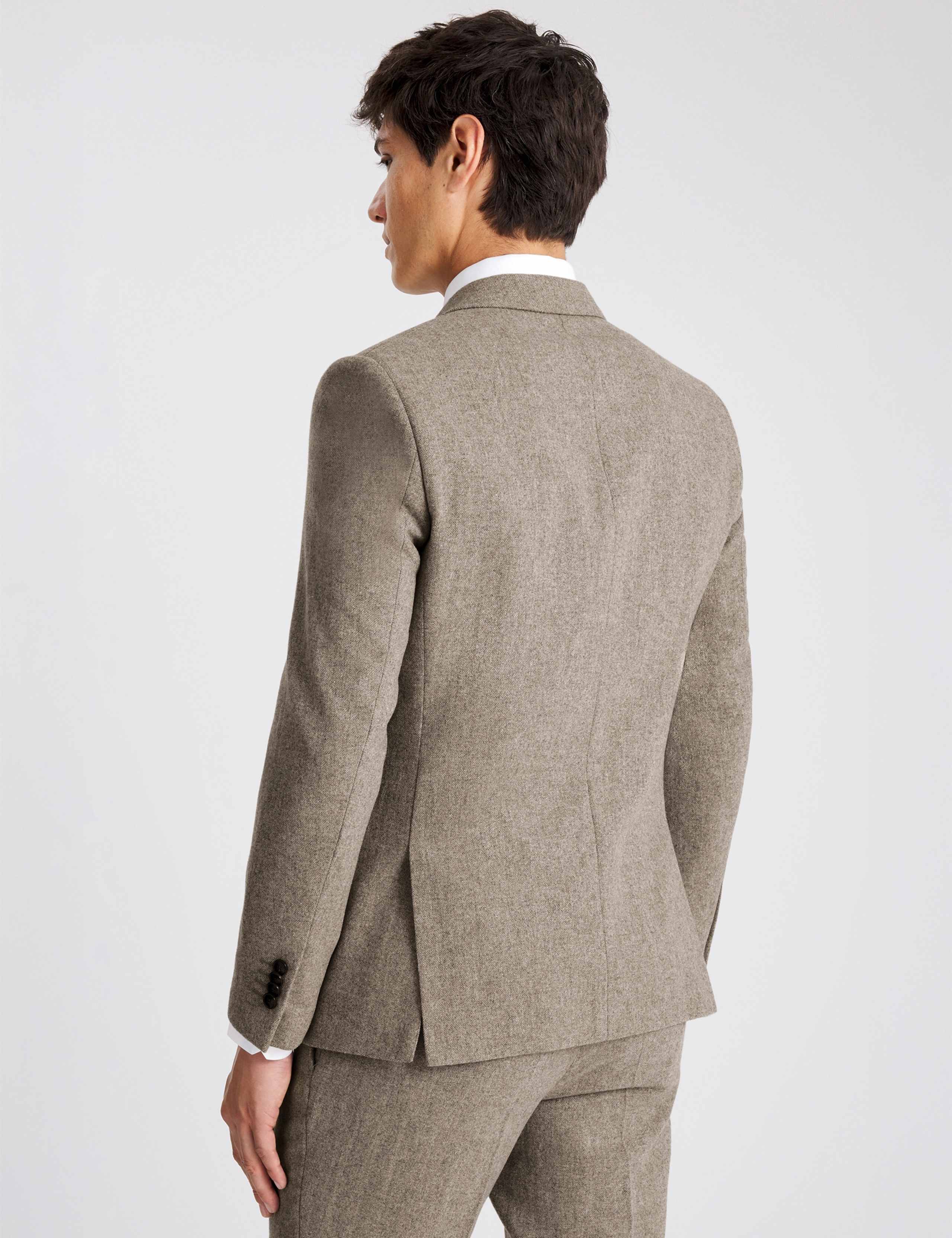 Slim Fit Wool Rich Donegal Tweed Suit Jacket 5 of 7