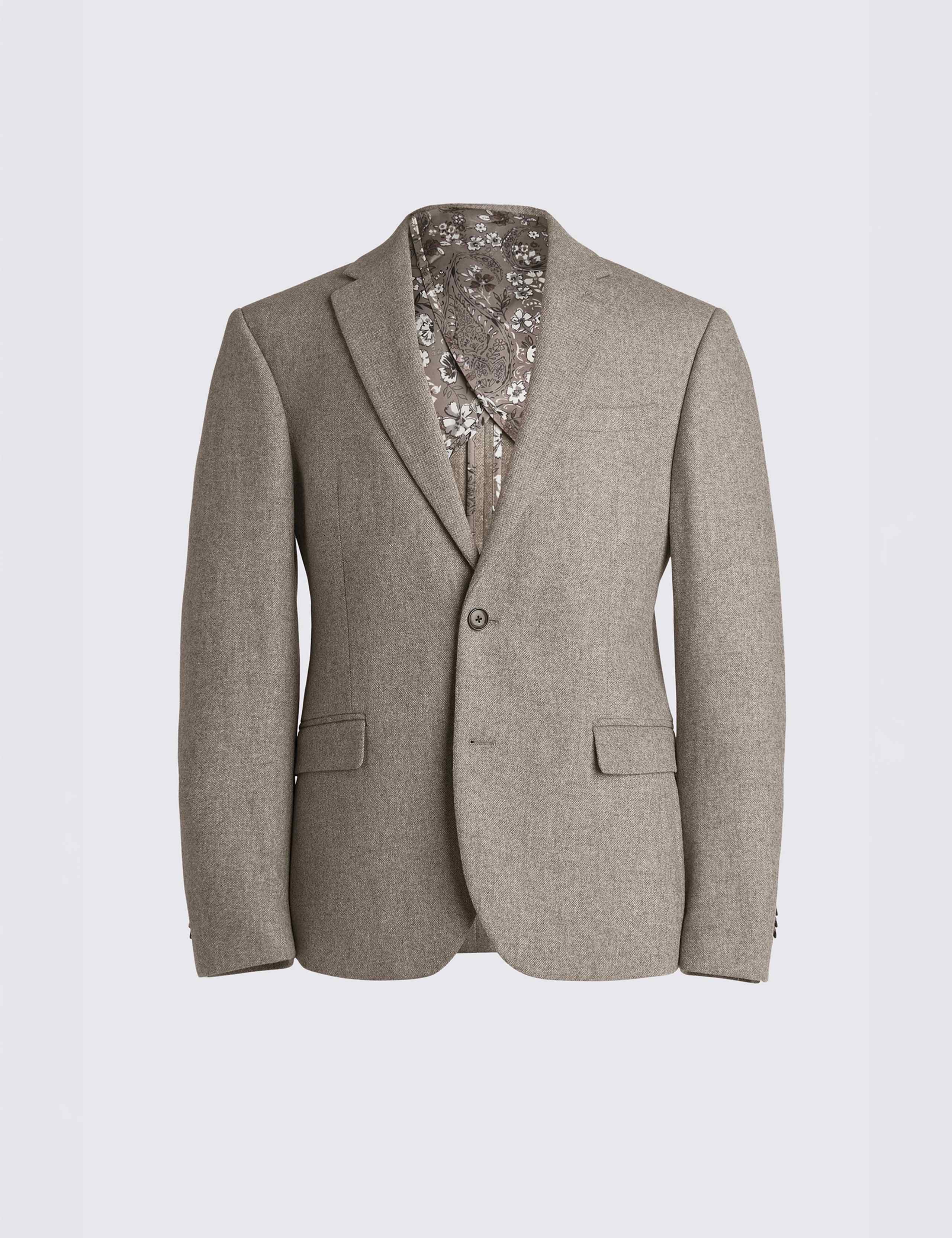 Slim Fit Wool Rich Donegal Tweed Suit Jacket 7 of 7