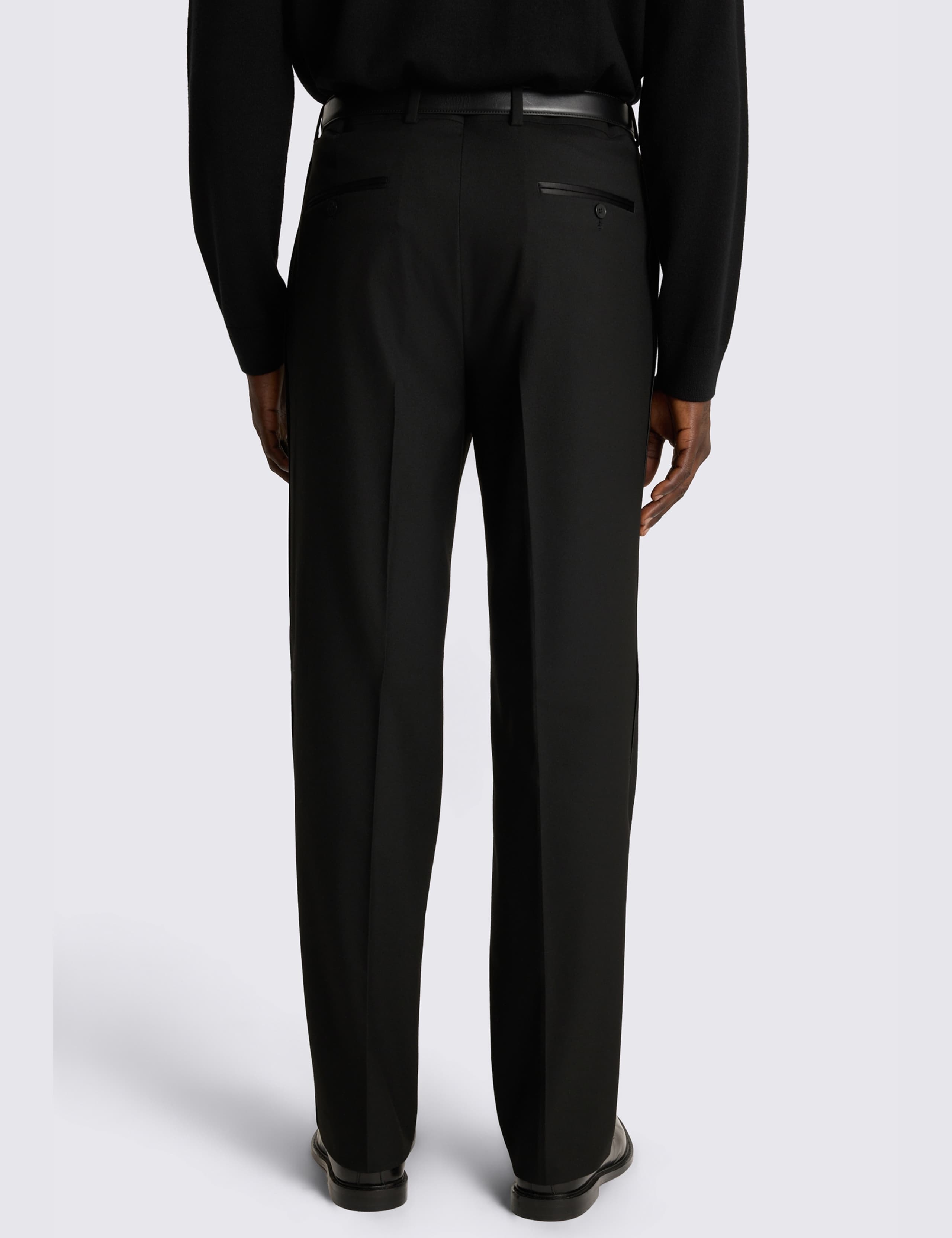 Relaxed Fit Flannel Tuxedo Trousers 3 of 3