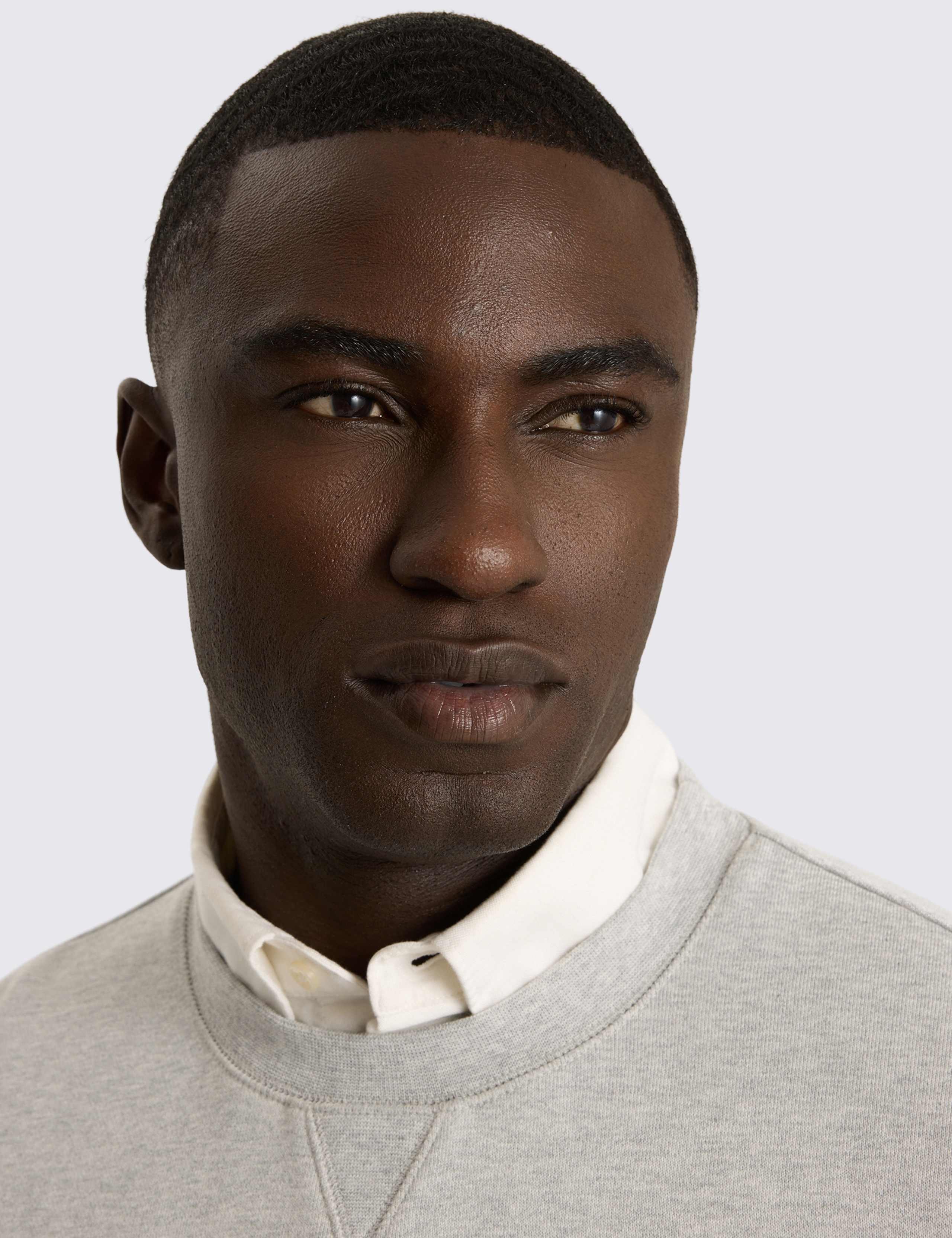 Pure Cotton Crew Neck Sweatshirt 3 of 4