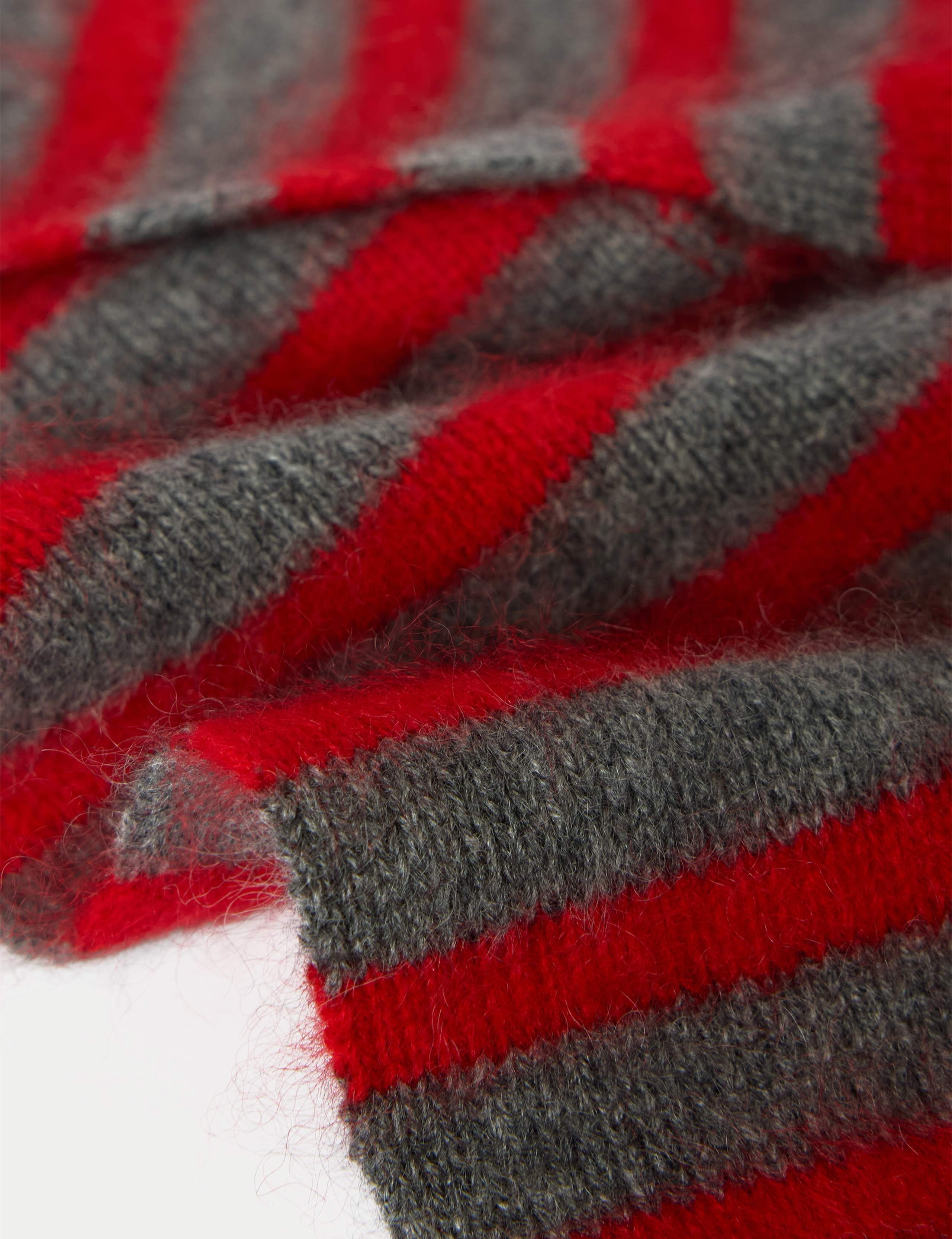 Pure Cashmere Striped Cravat Scarf 3 of 3
