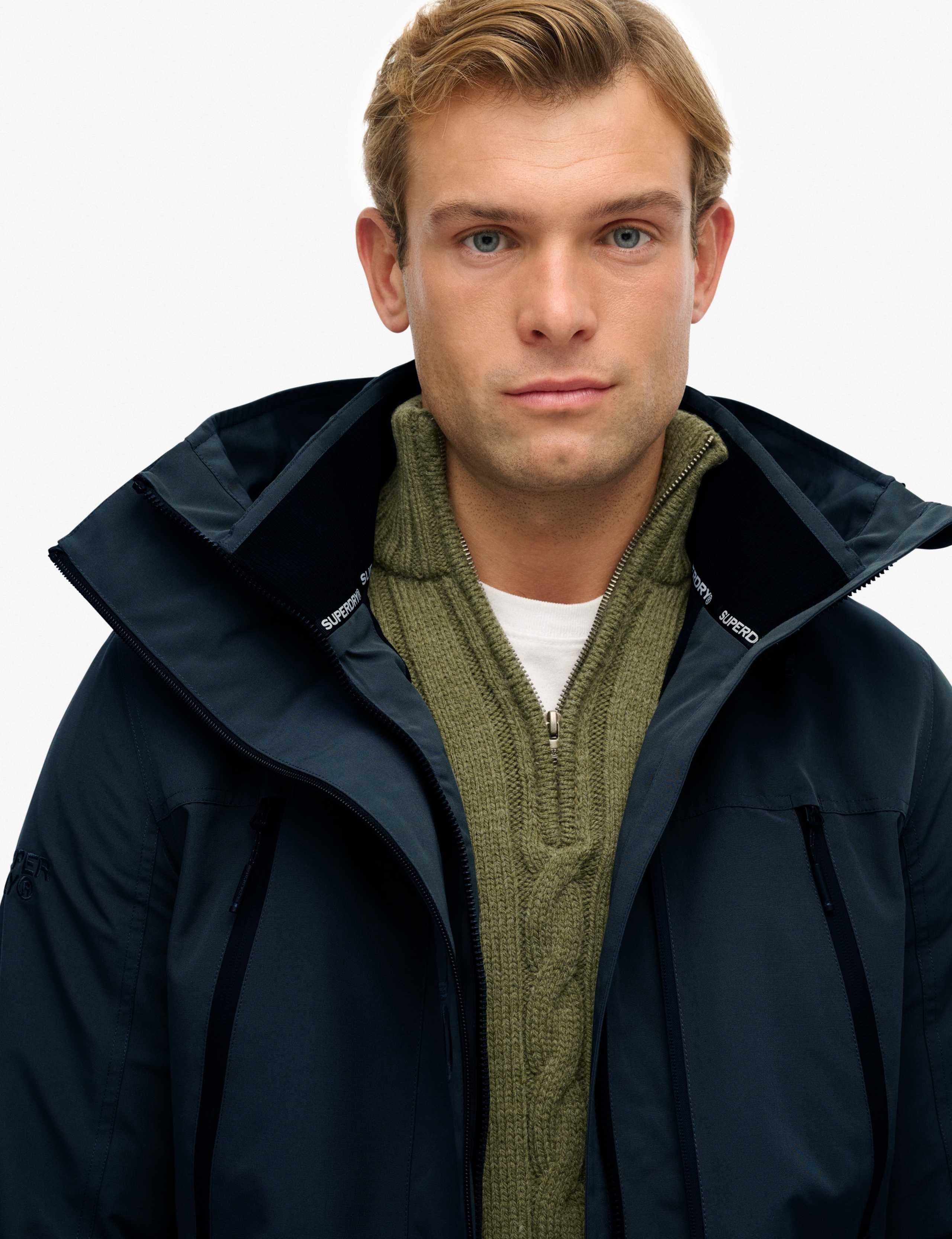 Lightweight Hooded Colour Block Windbreaker Jacket 5 of 7