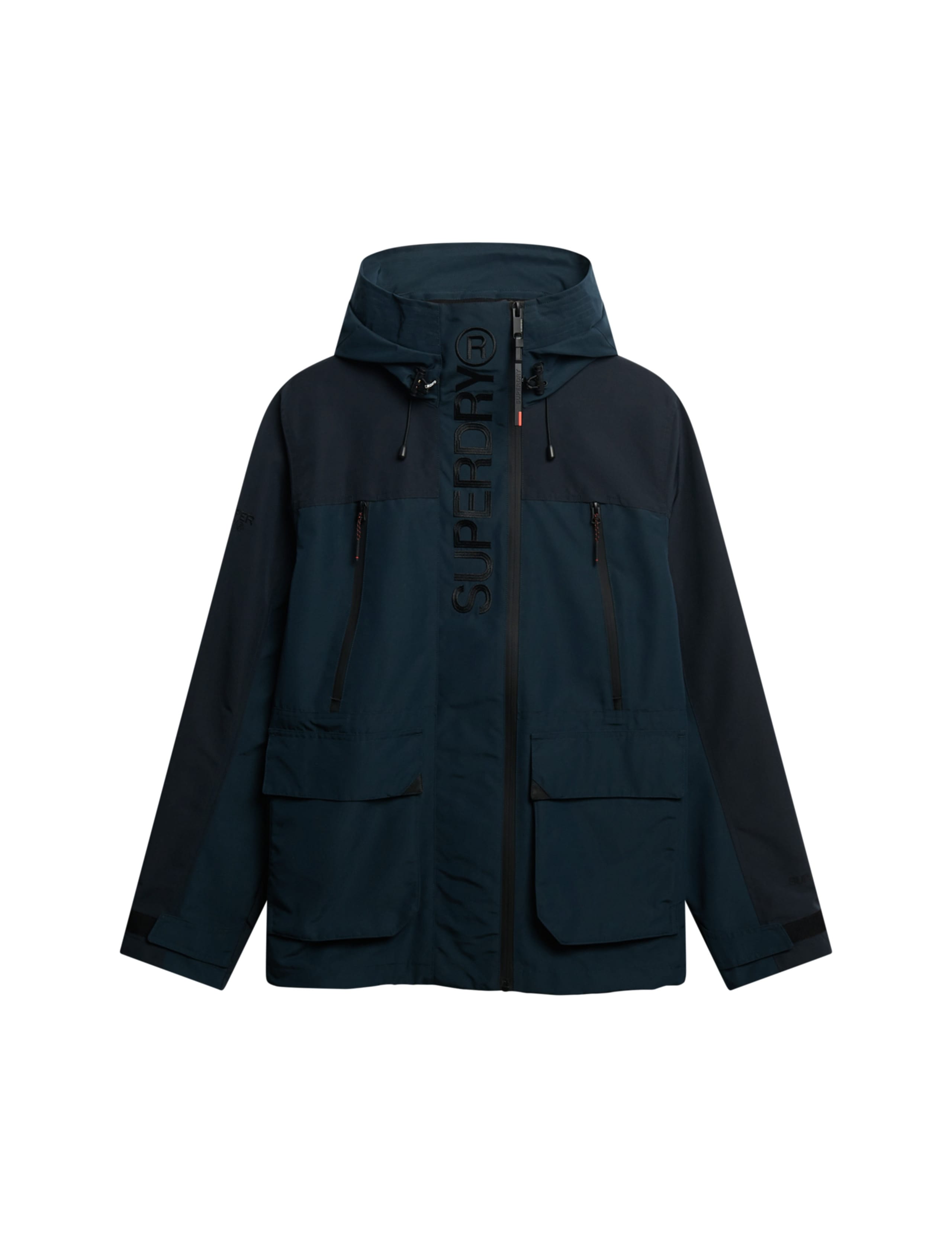 Lightweight Hooded Colour Block Windbreaker Jacket 2 of 7