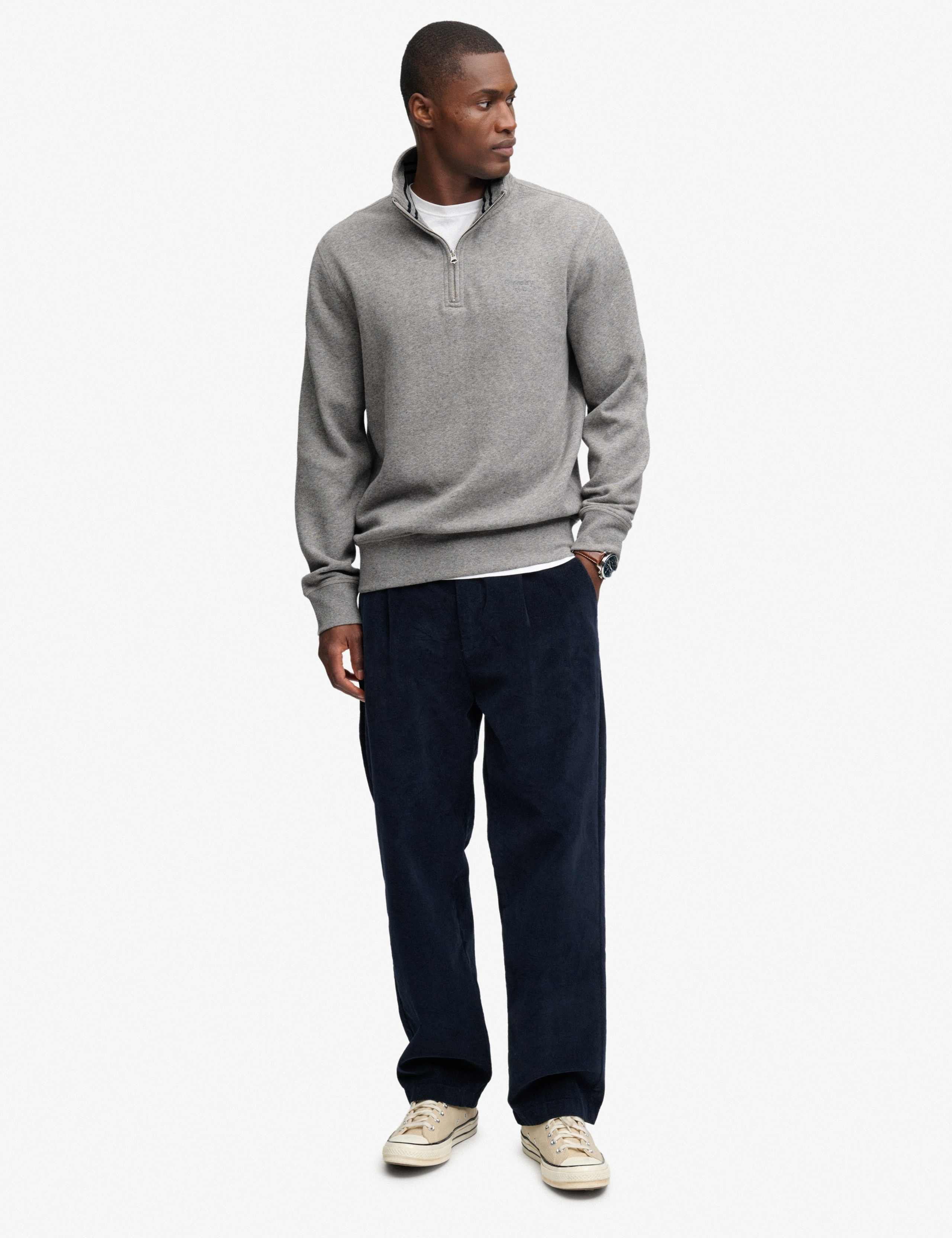 Cotton Rich Half Zip Sweatshirt 4 of 7