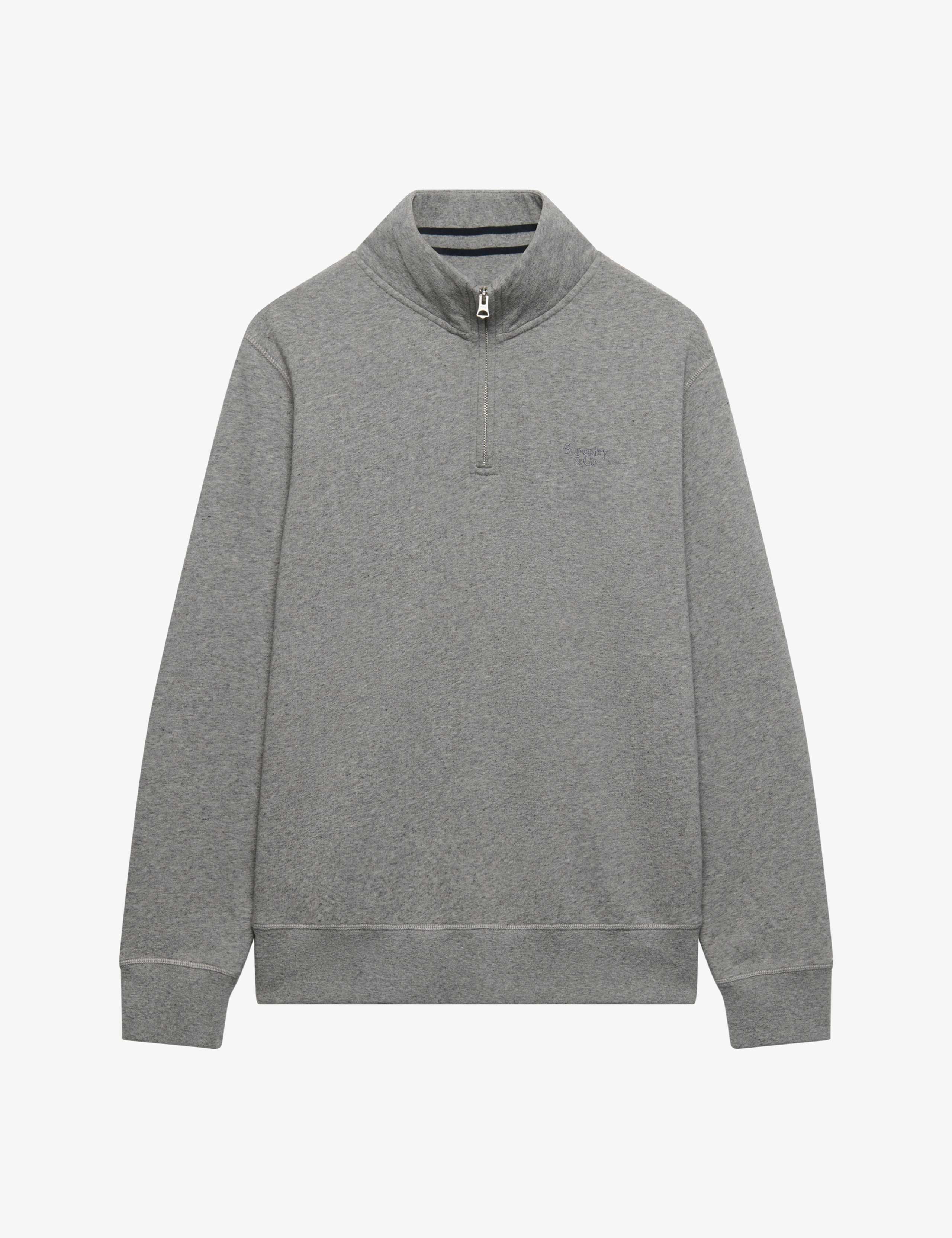 Cotton Rich Half Zip Sweatshirt 2 of 7