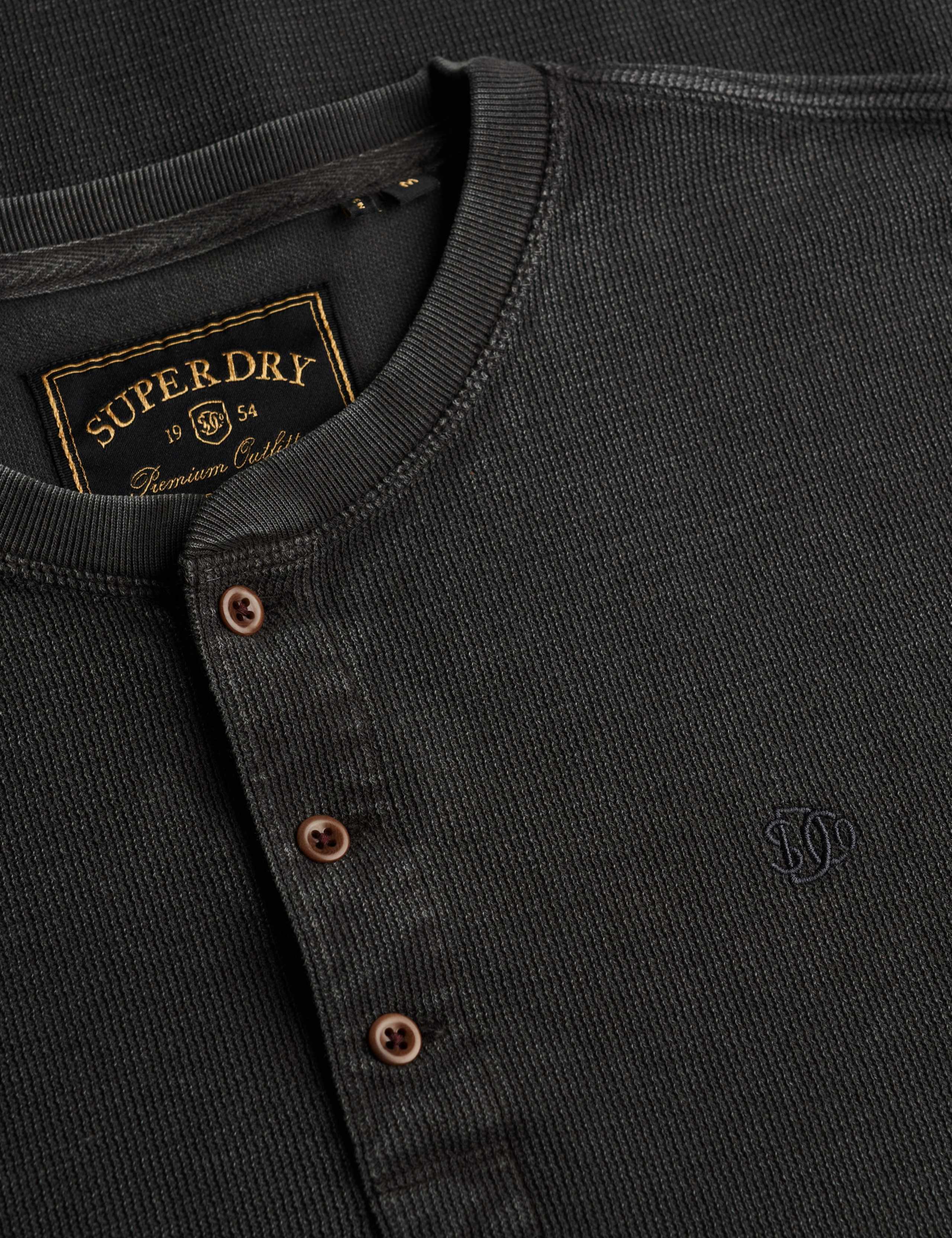 Pure Cotton Waffle Henley Long Sleeve Top 7 of 7