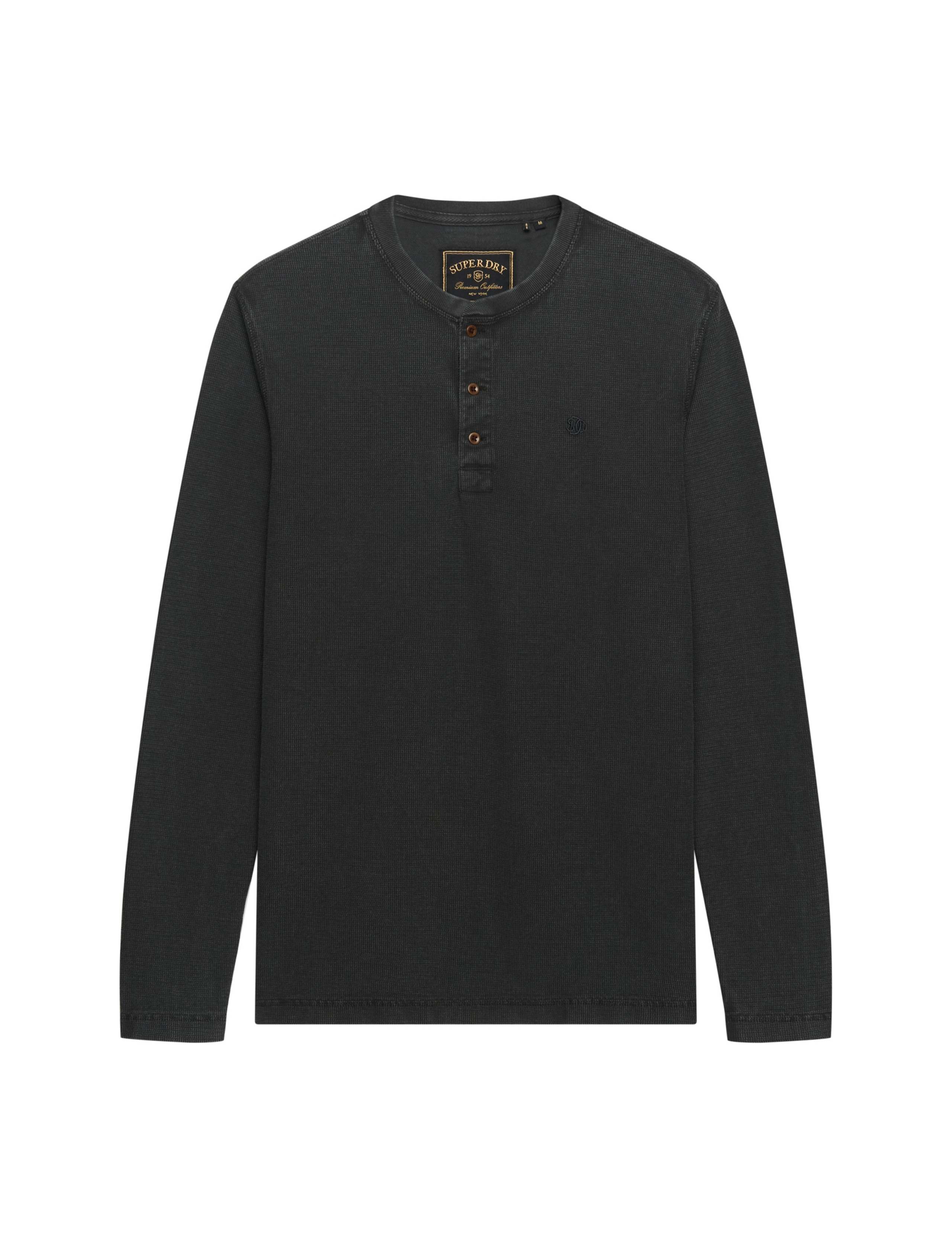 Pure Cotton Waffle Henley Long Sleeve Top 2 of 7