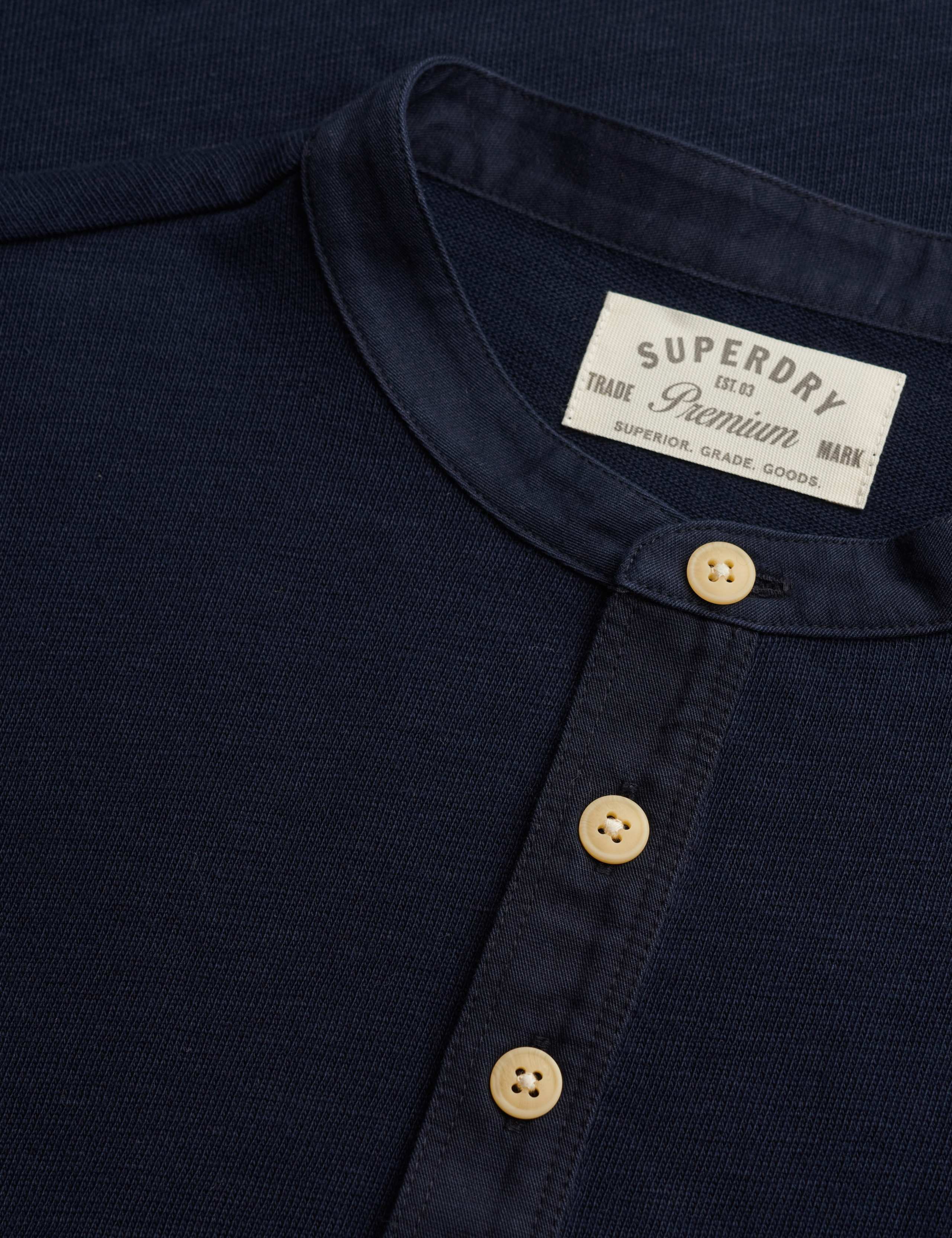 Pure Cotton Grandad Collar Long Sleeve Top 7 of 7