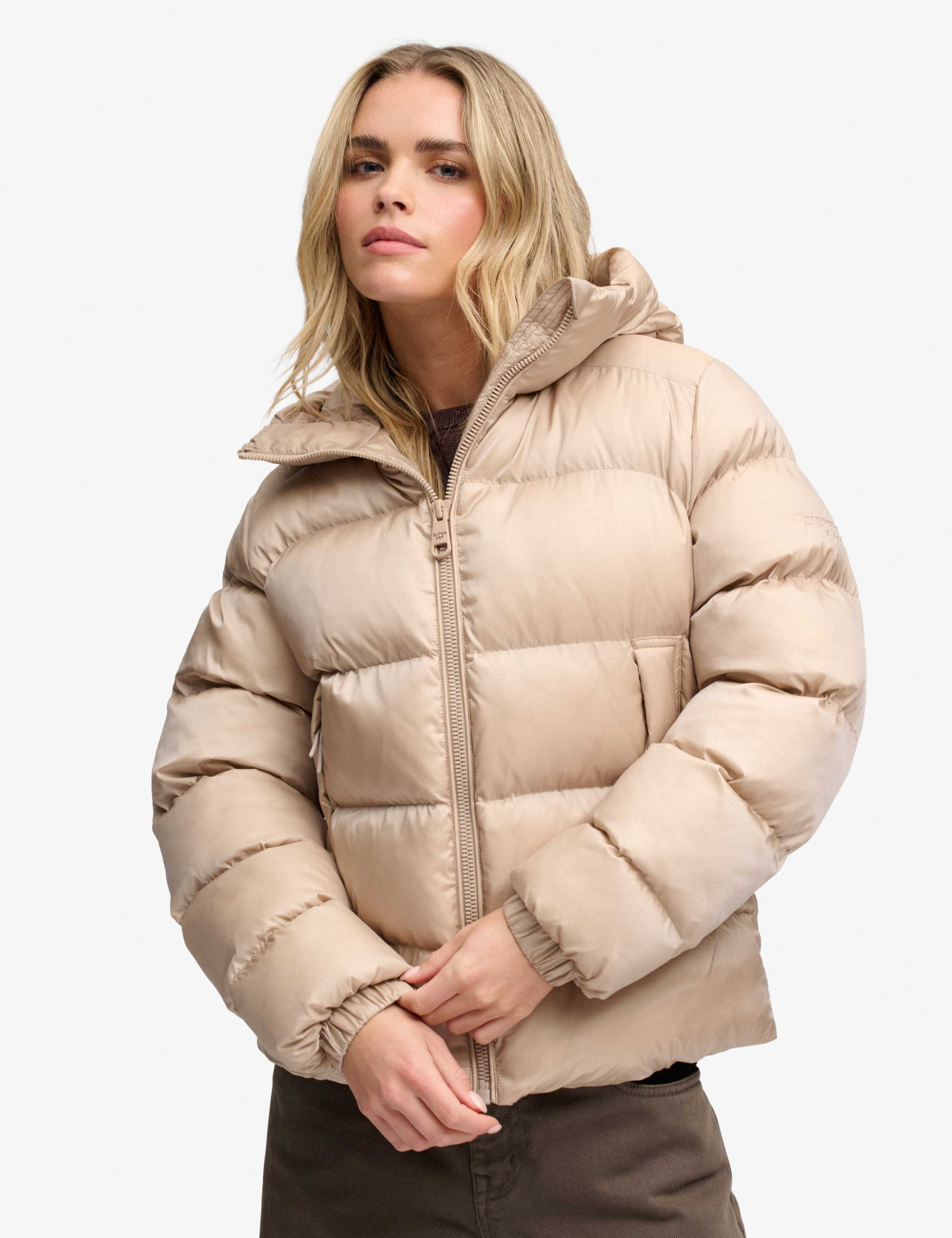 High Shine Padded Hooded Puffer Jacket 3 of 8