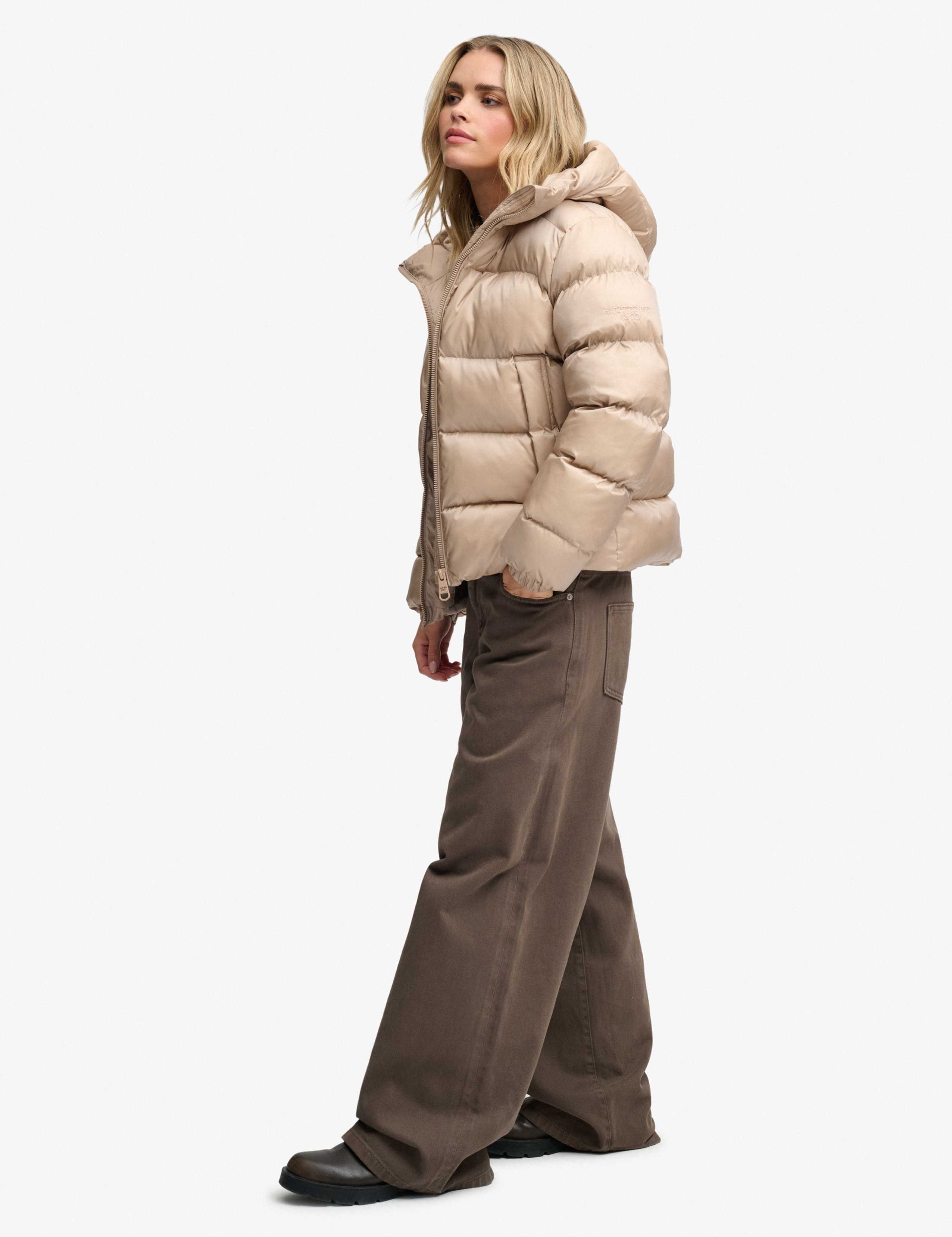 High Shine Padded Hooded Puffer Jacket 5 of 8
