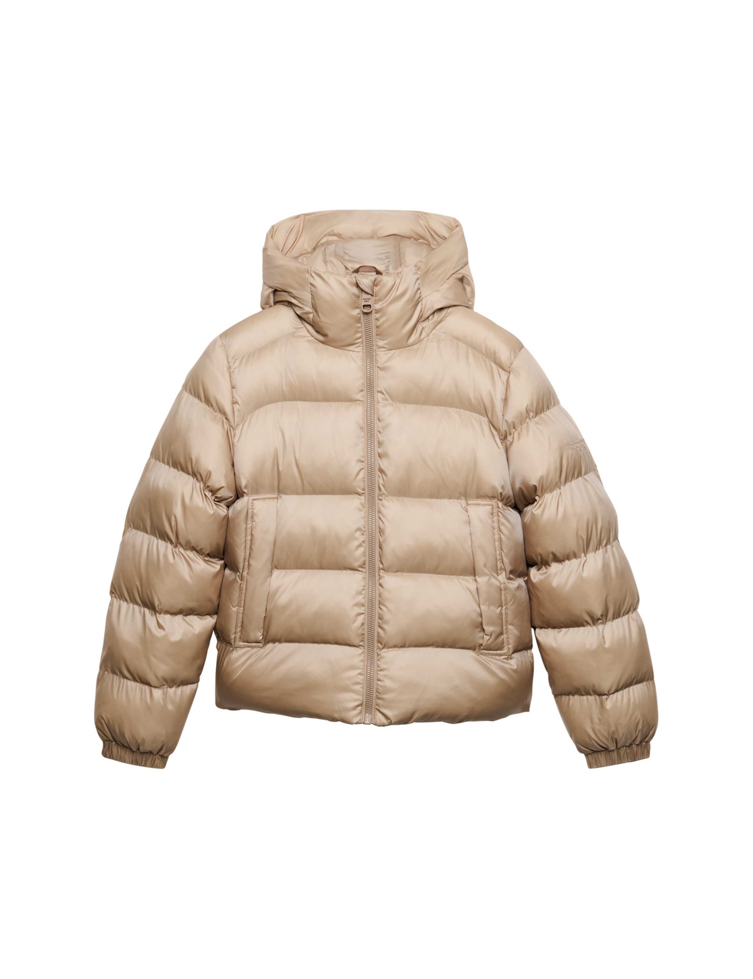 High Shine Padded Hooded Puffer Jacket 2 of 8