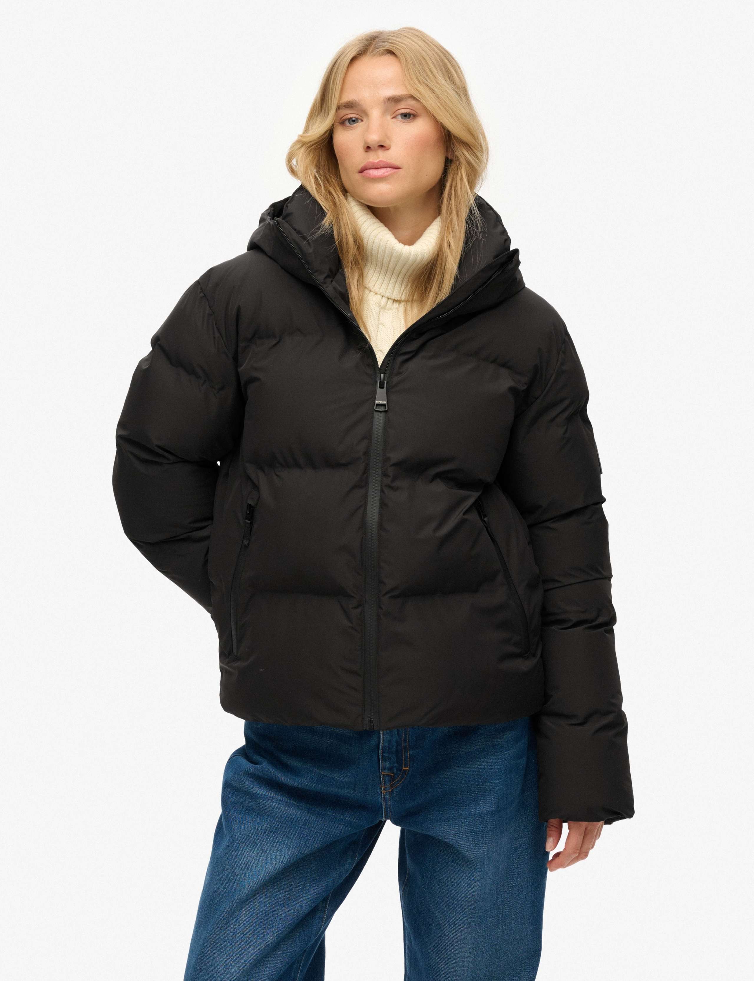Padded Hooded Boxy Puffer Jacket 2 of 7