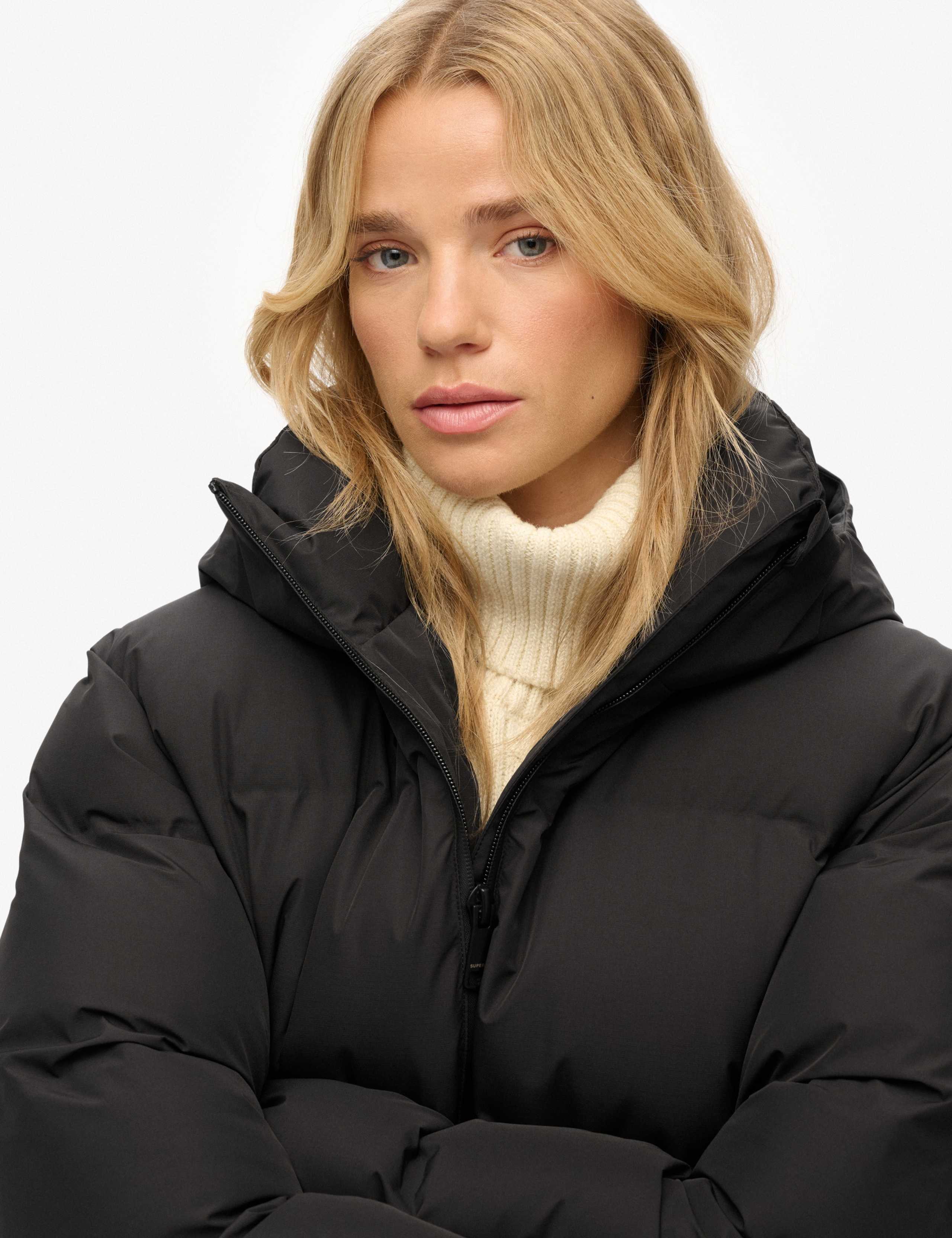 Padded Hooded Boxy Puffer Jacket 4 of 7