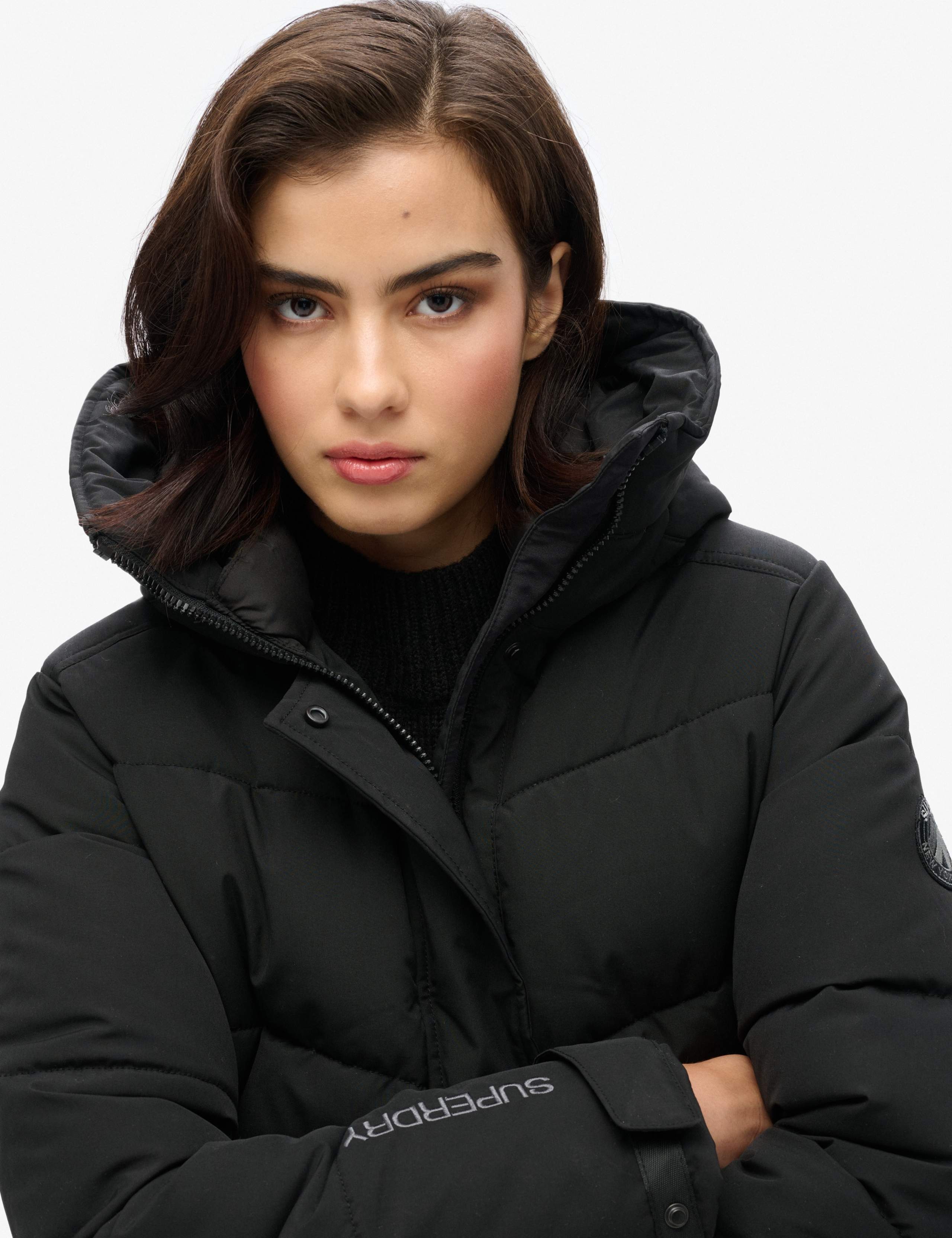 Padded Hooded Longline Parka Coat 4 of 7