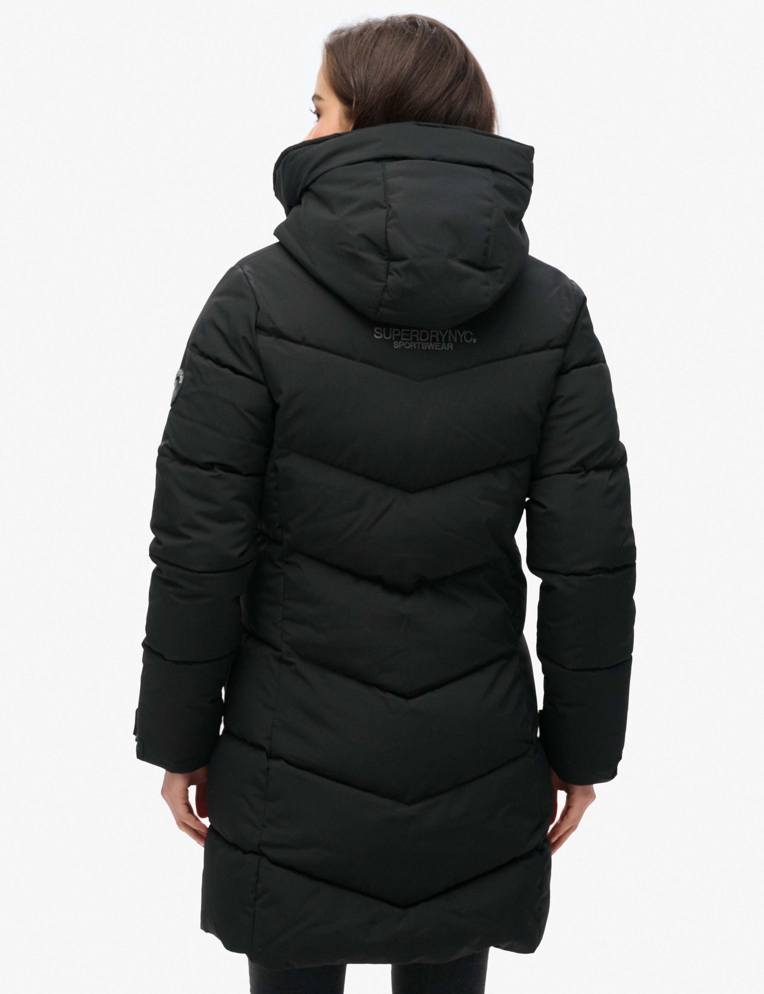 Padded Hooded Longline Parka Coat 5 of 7