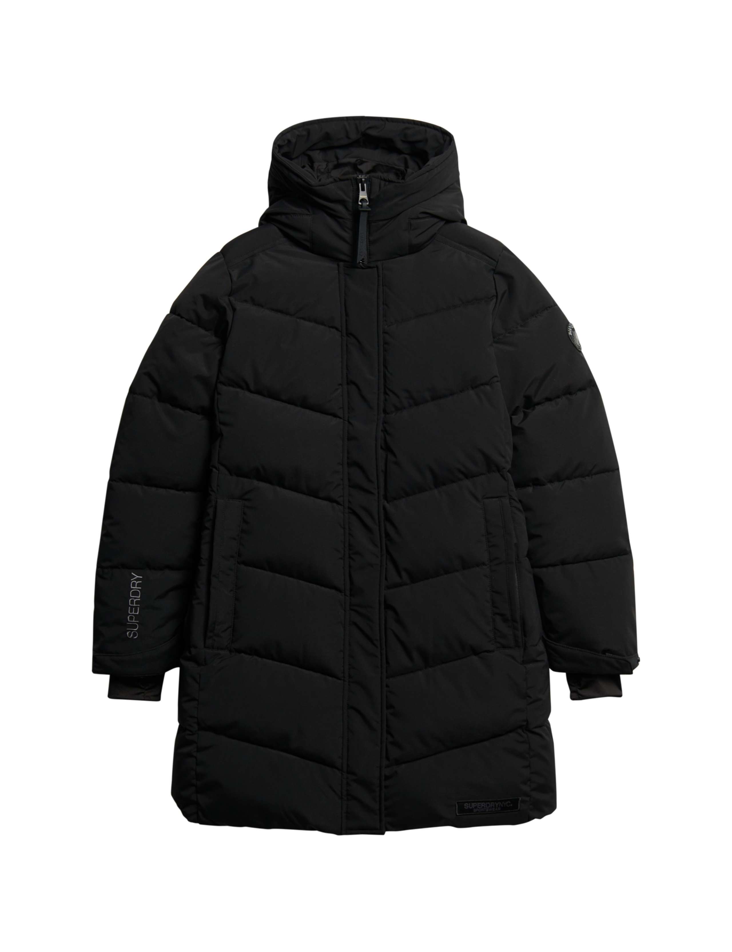 Padded Hooded Longline Parka Coat 2 of 7