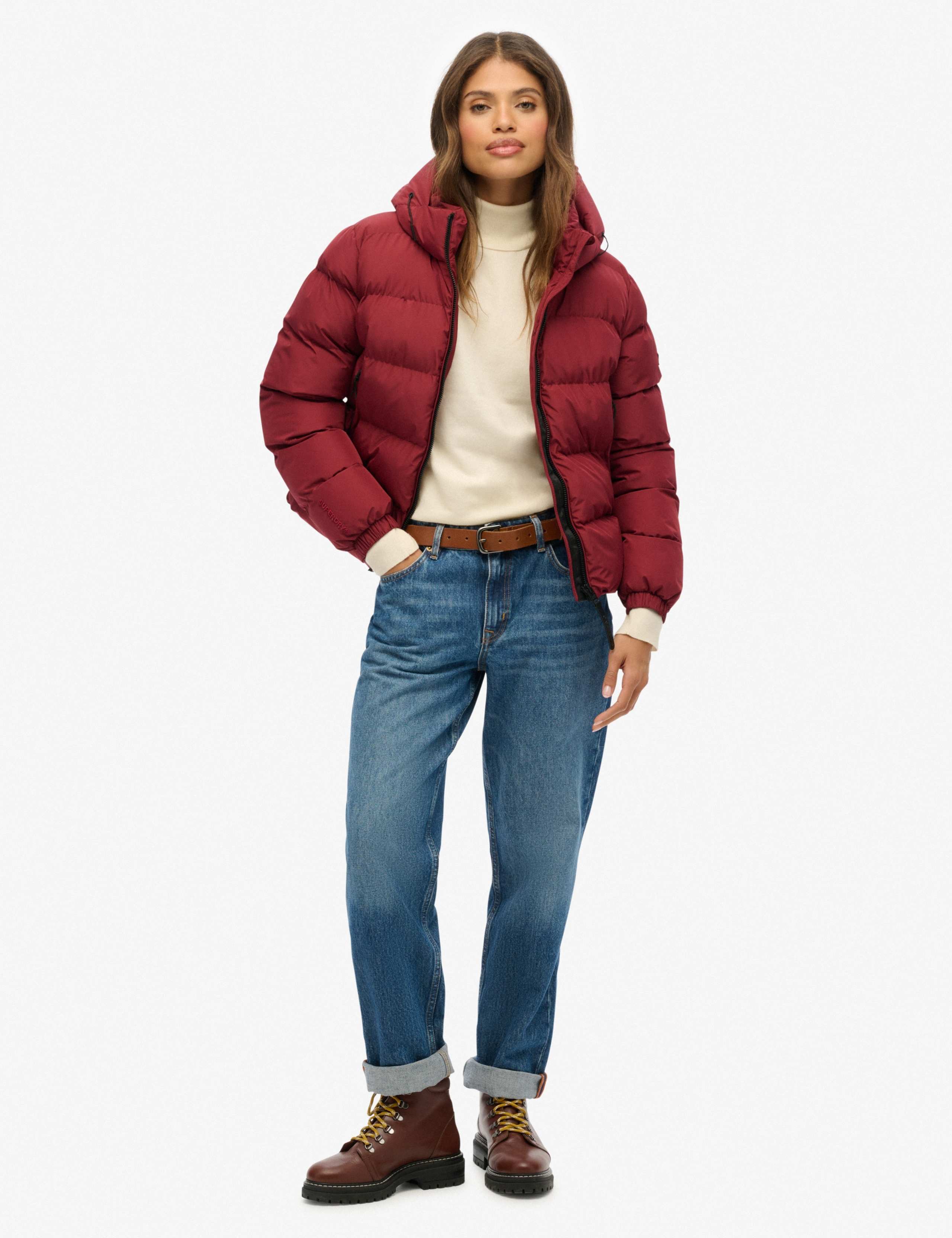 Padded Hooded Sports Puffer Jacket 3 of 7