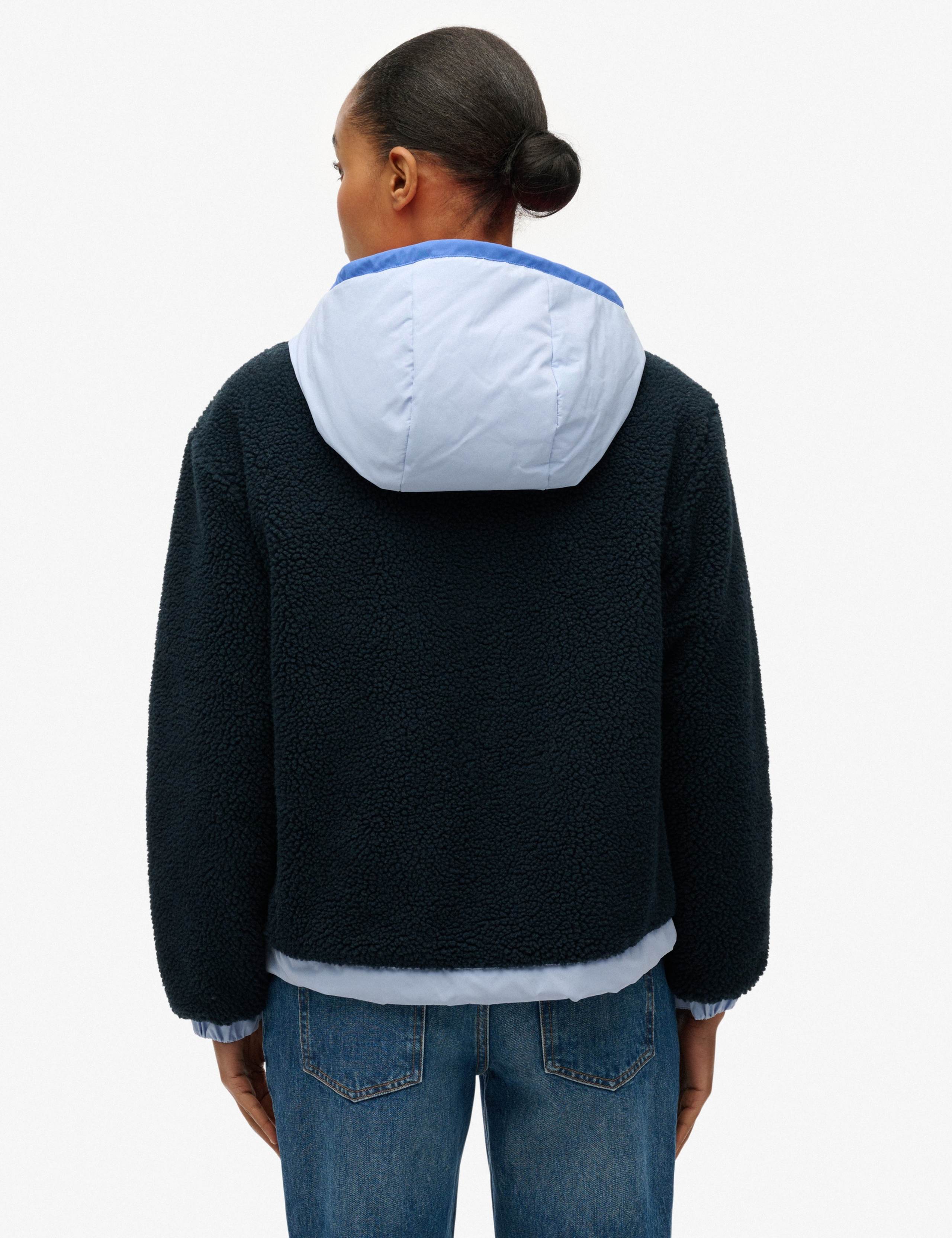 Padded Hooded Colour Block Jacket 7 of 7