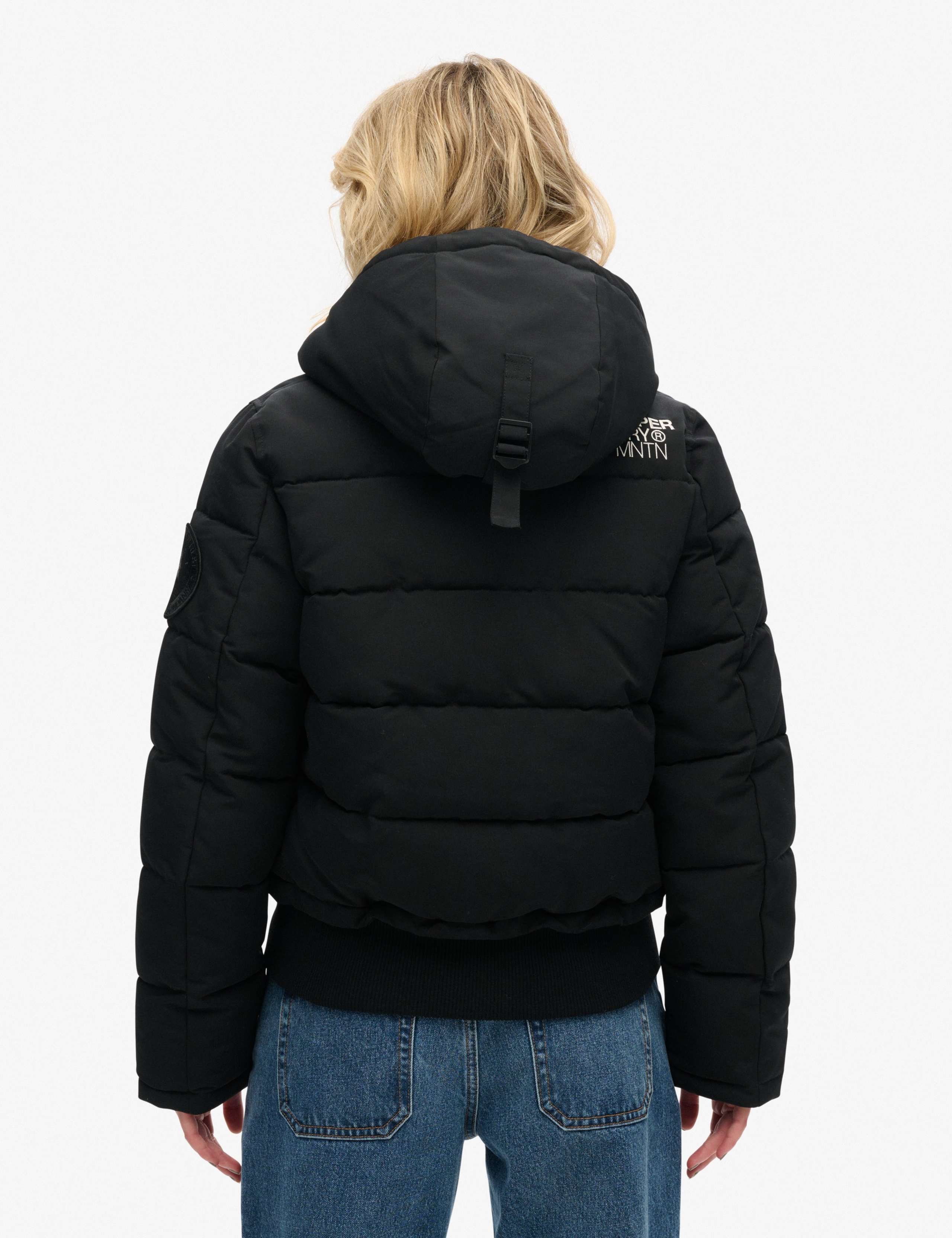 Padded Hooded Borg Lined Bomber Jacket 6 of 7